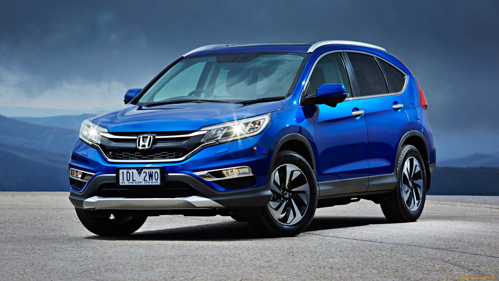 автомобили, honda, cr-v, синий, 2014г, rm, au-spec