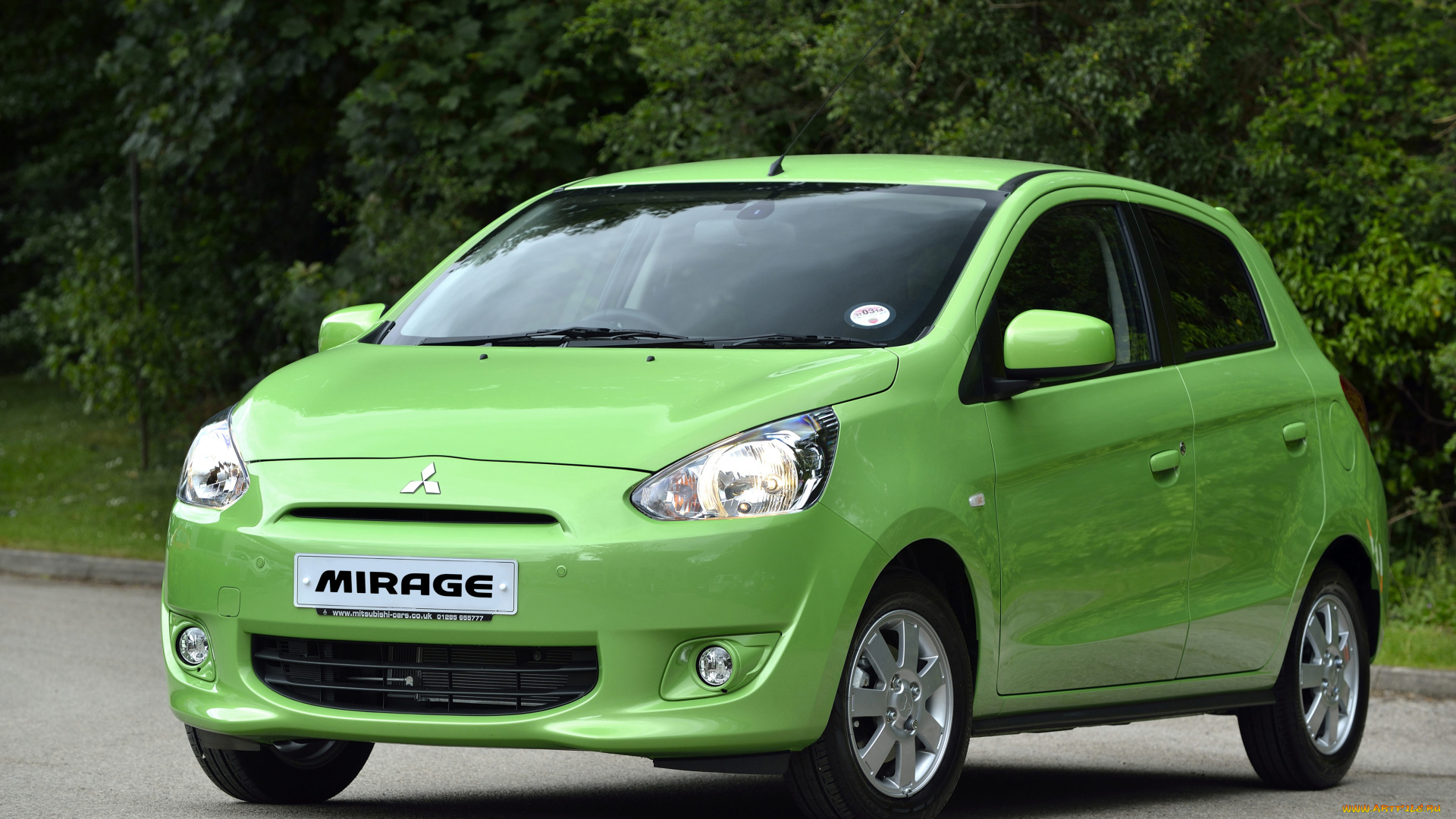 автомобили, mitsubishi, mirage, uk-spec, 2013г, зеленый