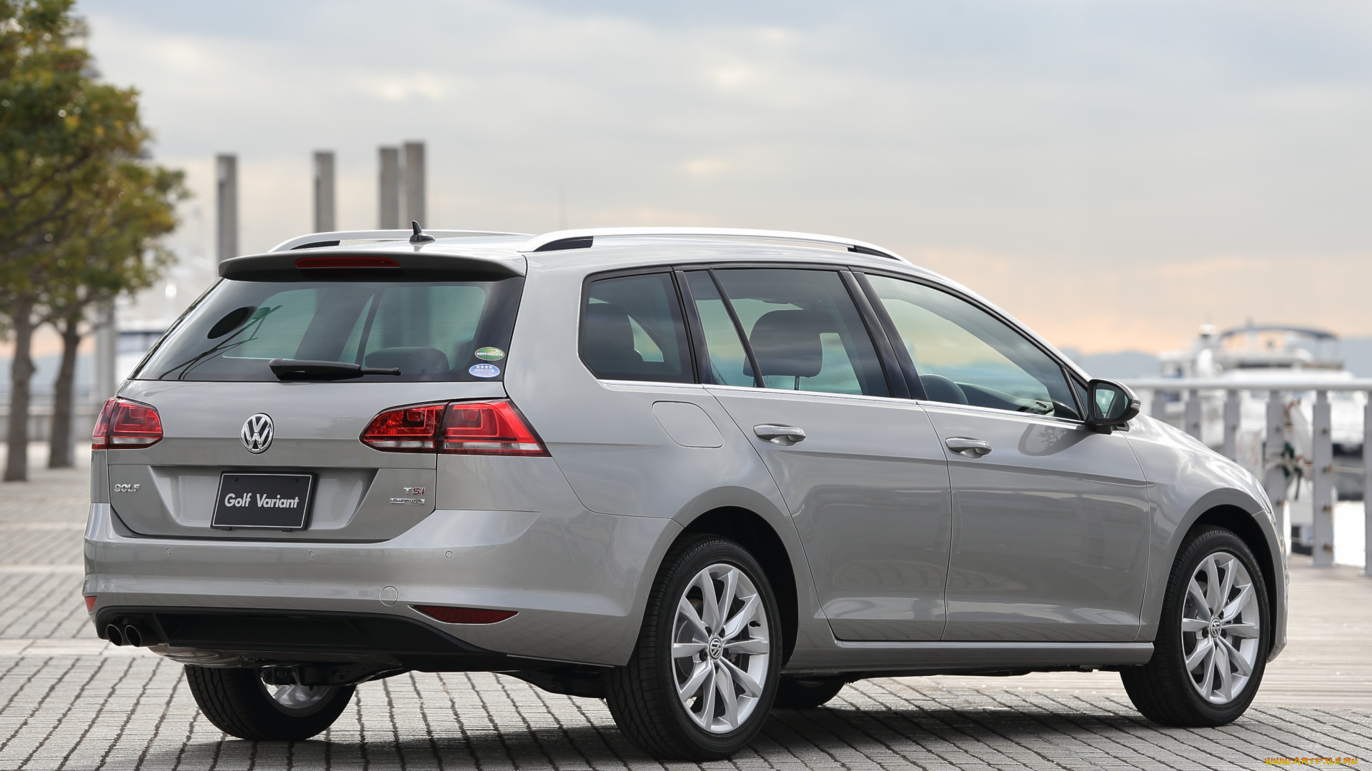 автомобили, volkswagen, golf, tsi, blue, motion, wagon, jp-spec, 2014г, серый