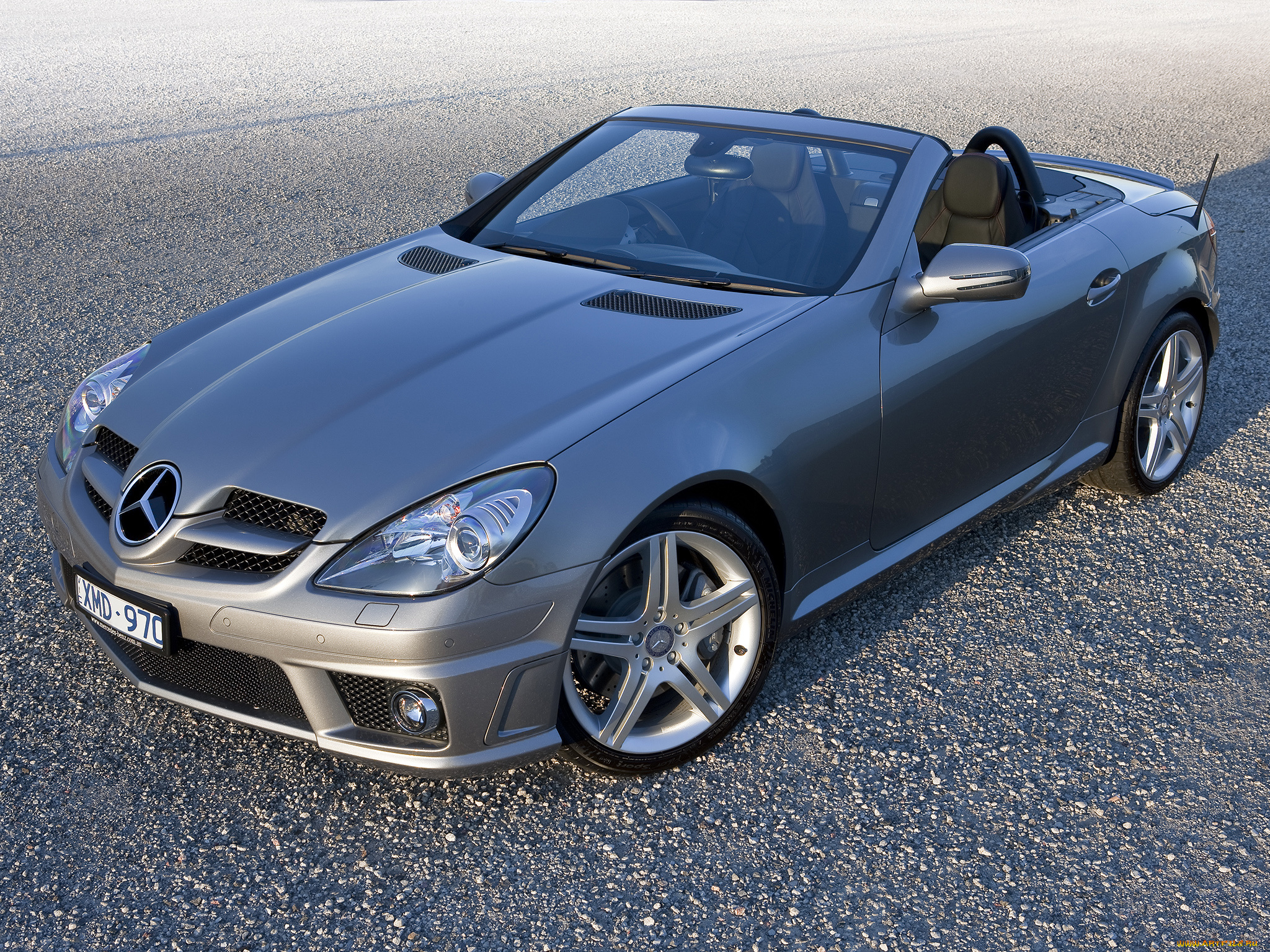 автомобили, mercedes-benz, slk, 300, синий, r171, au-spec, package, sports