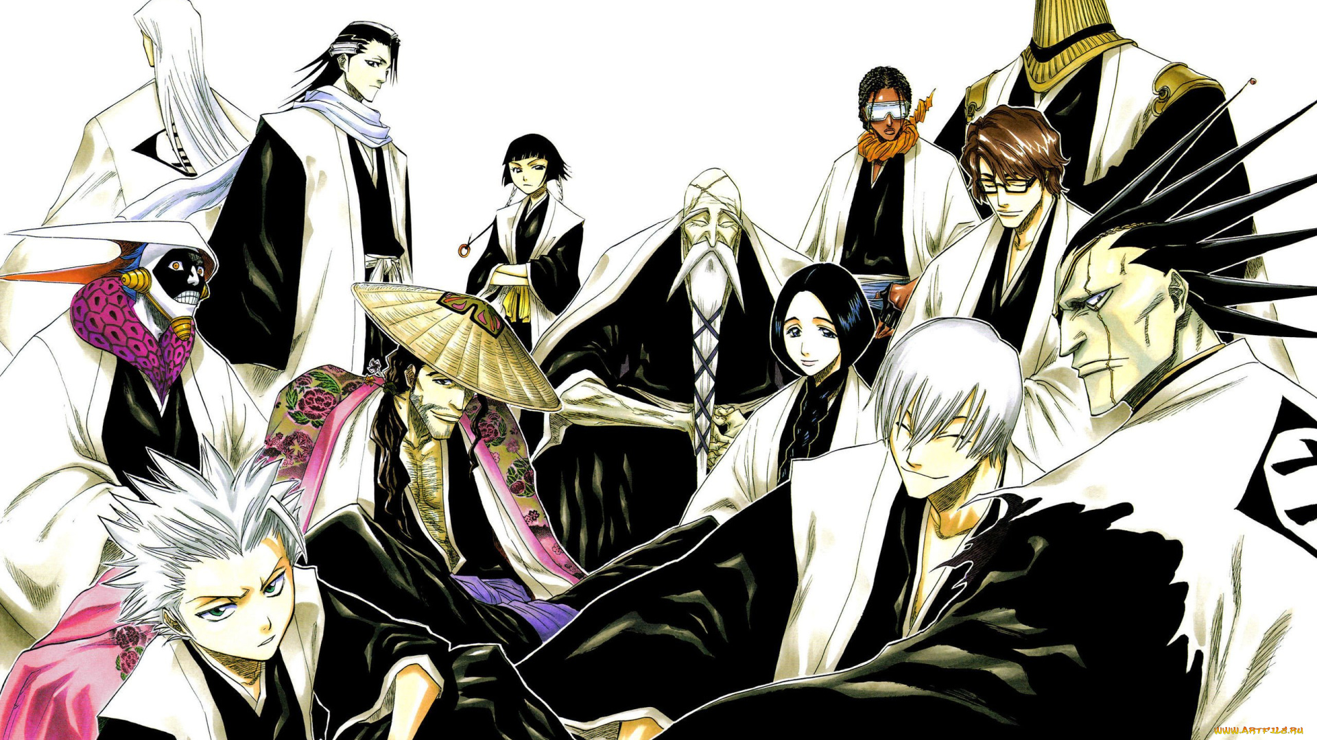 аниме, bleach, персонажи, блич