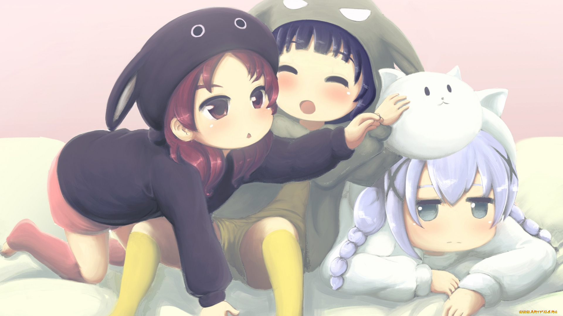 аниме, gochuumon, wa, usagi, desu, ka, natsu, megumi, jouga, maya, kafuu, chino, thesdroz, малыши, девочки, tippy, gochuumon, wa, usagi, desu, ka, арт