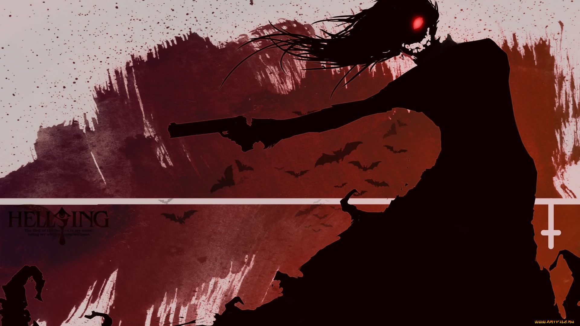 аниме, hellsing, алукард, вампир