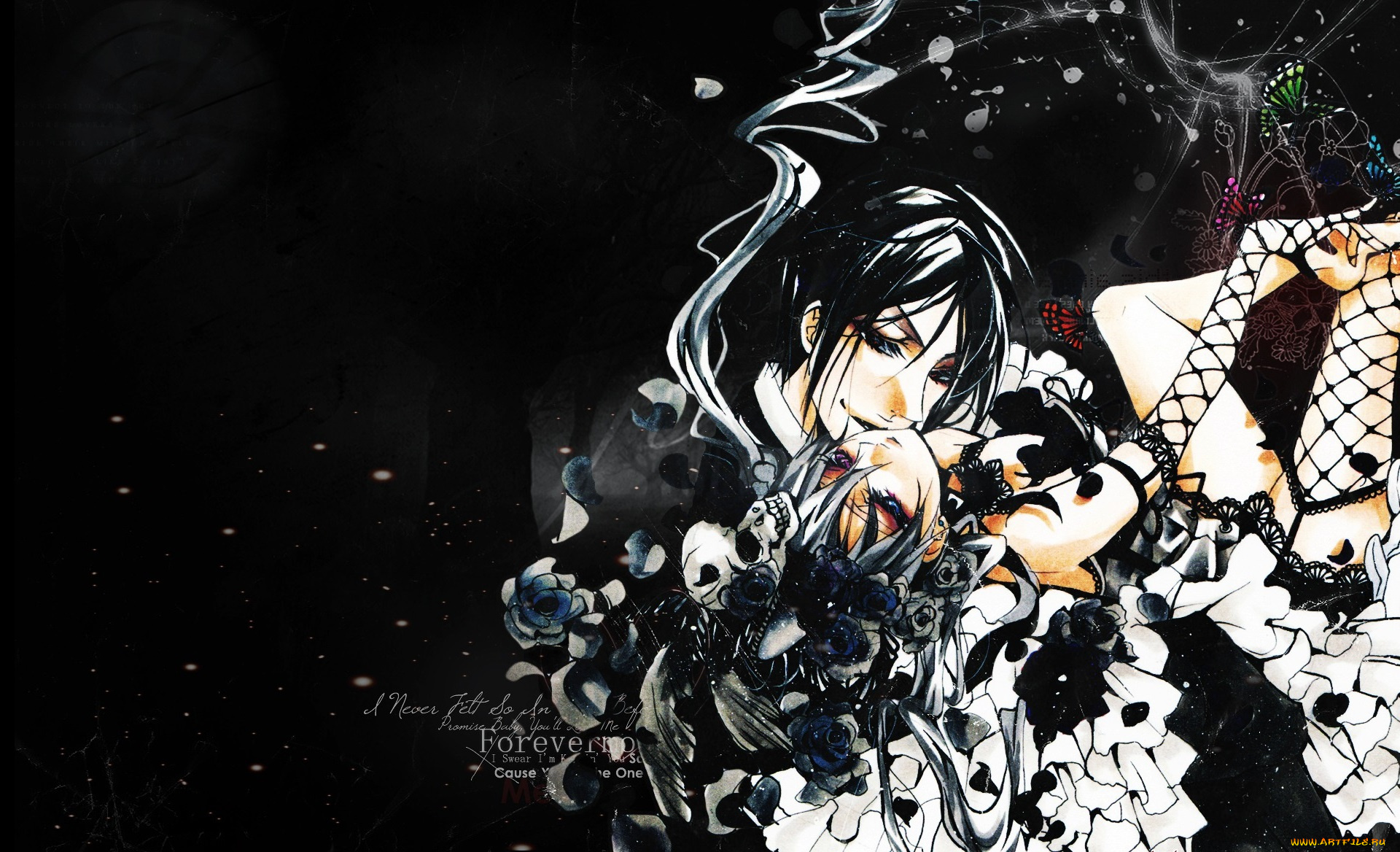 аниме, kuroshitsuji, сиель, себастьян