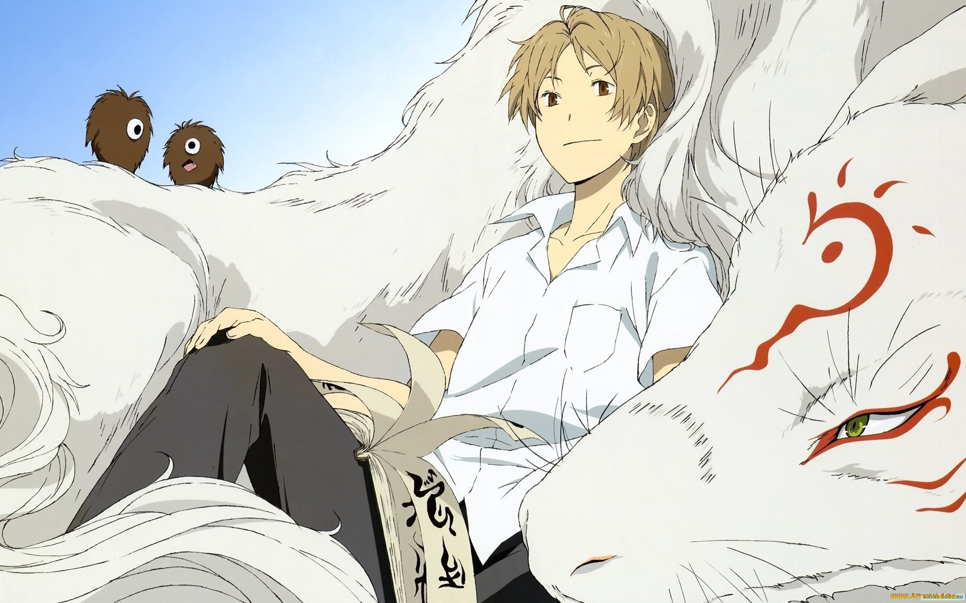аниме, natsume, yuujinchou, натцуме, мияко-сенсей, арт