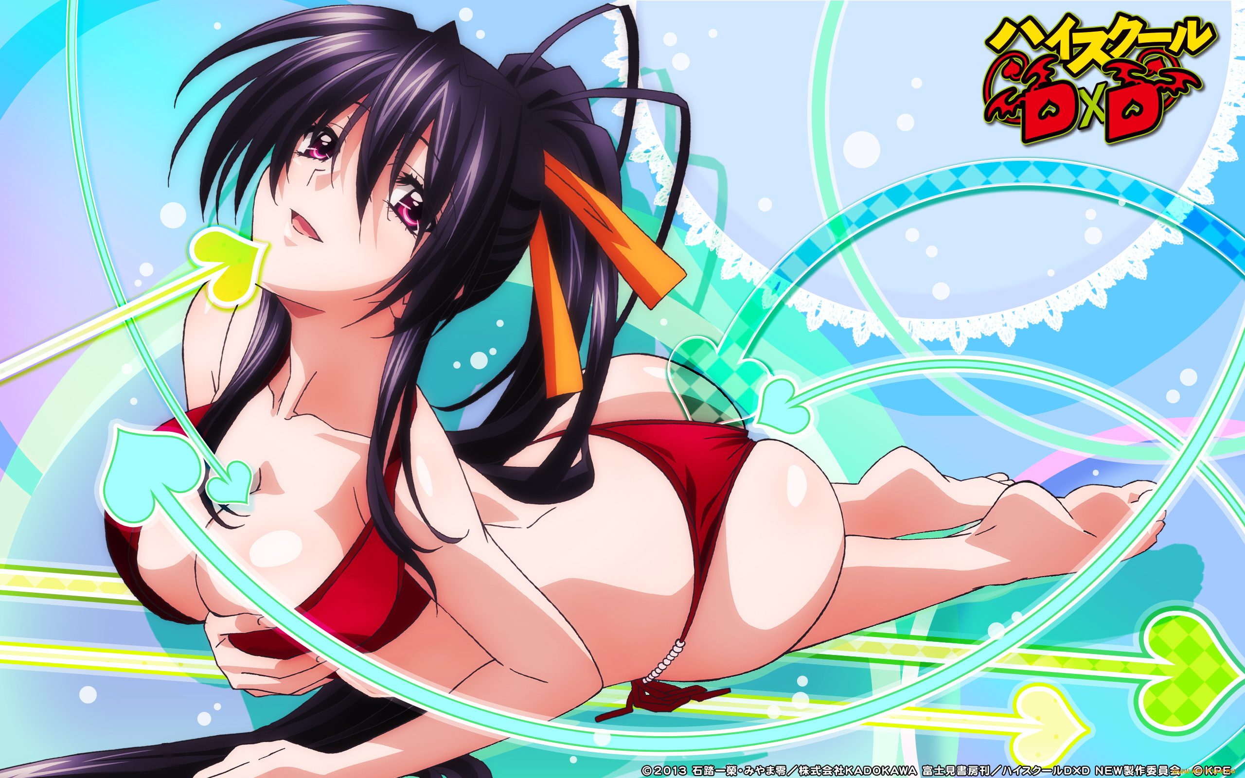 аниме, highschool, dxd, девушка, highschool, dxd, арт, himejima, akeno, tagme, artist