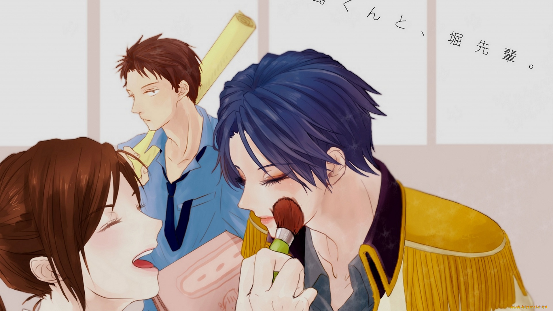 аниме, gekkan, shoujo, nozaki-kun, персонажи