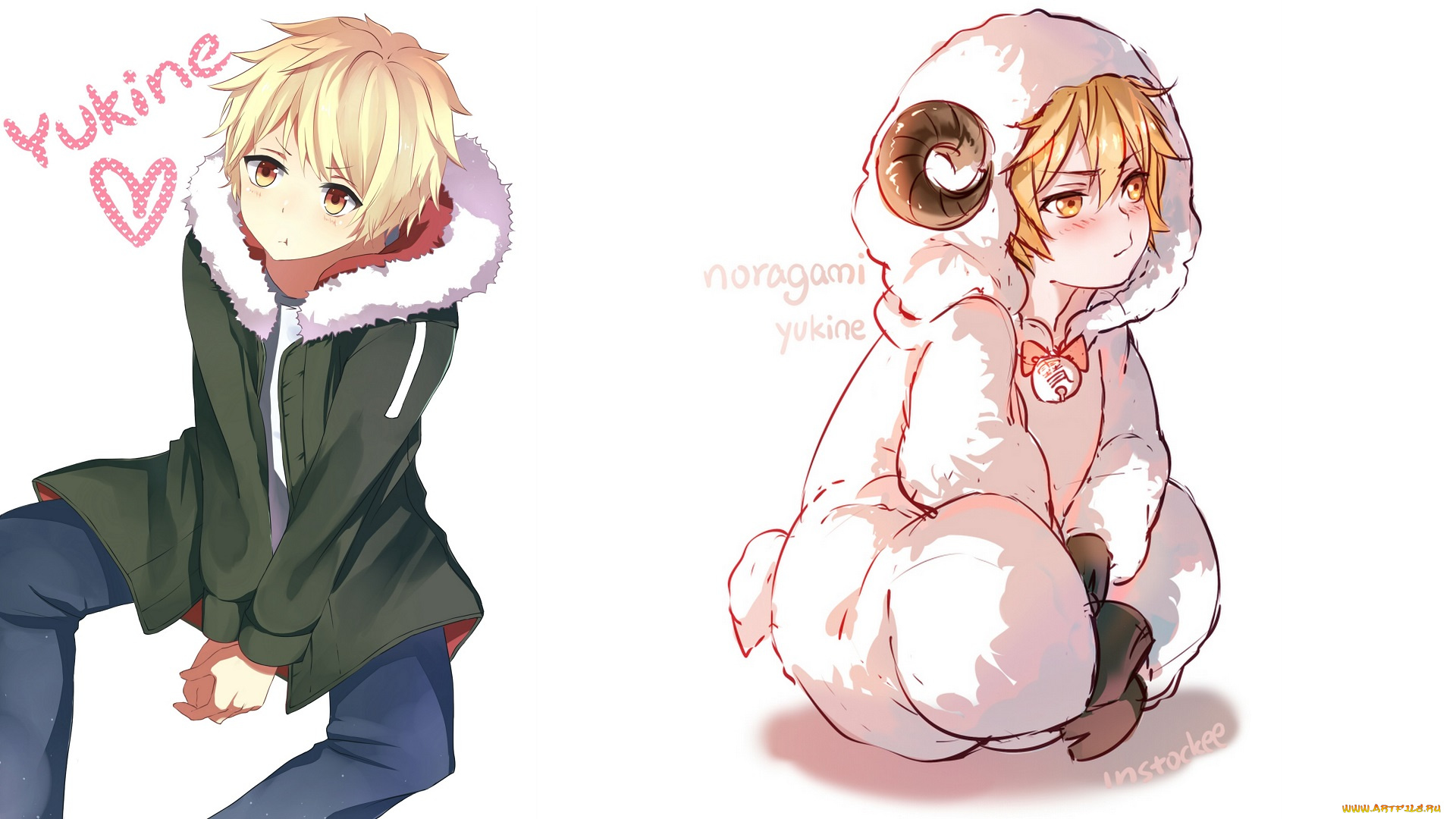 аниме, noragami, юкине