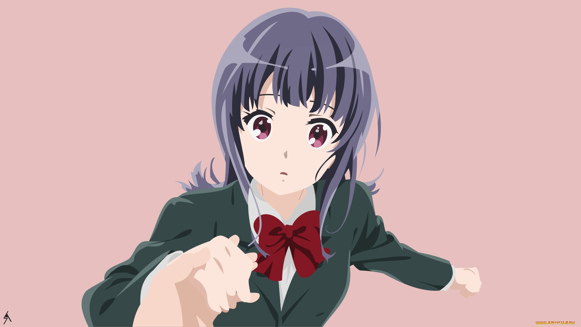 аниме, sound, horizon, девушка, взгляд, фон