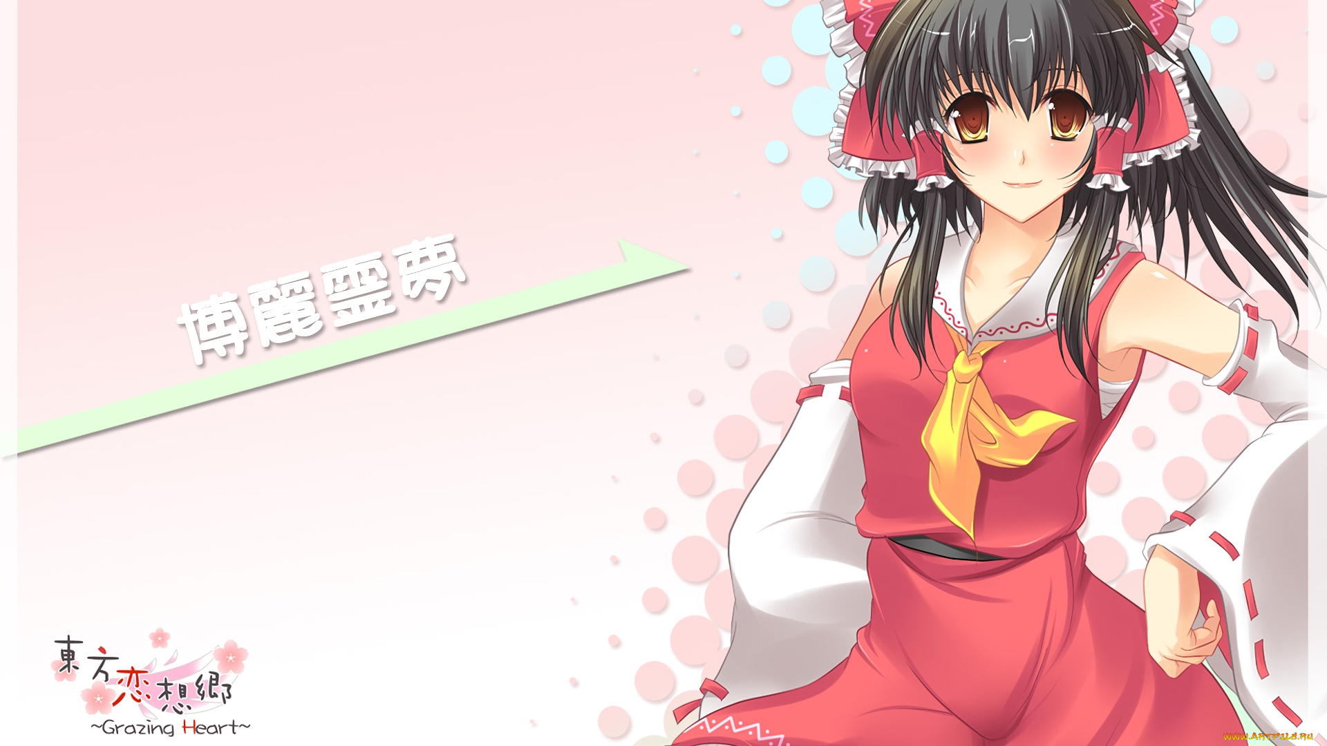 аниме, touhou, фон, девушка, взгляд