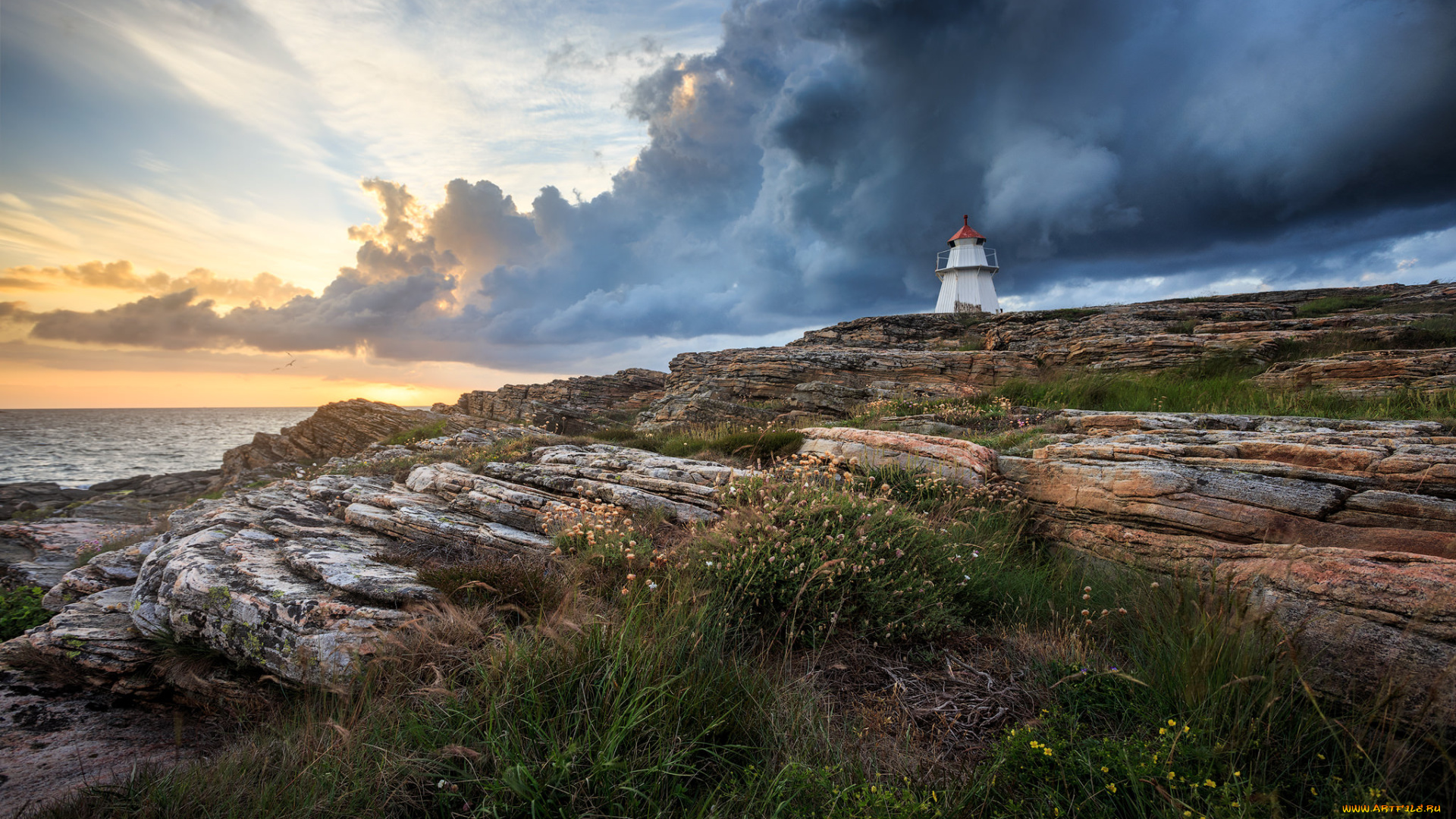 природа, маяки, побережье, маяк