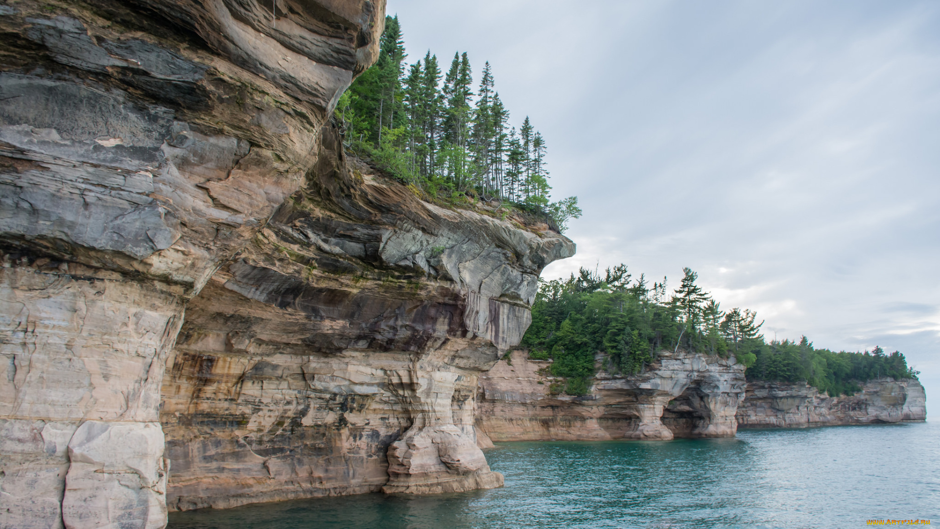 природа, побережье, море, берег