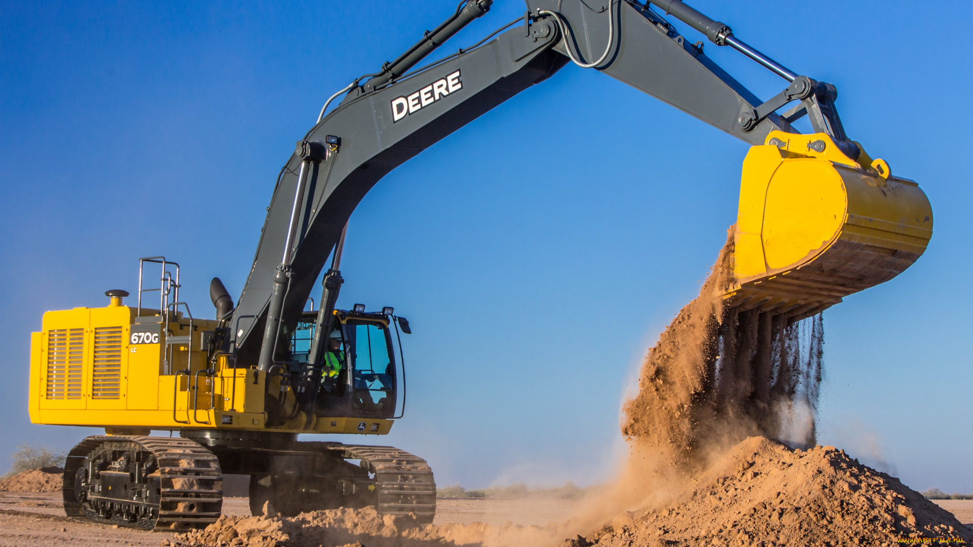 техника, экскаваторы, john, deere