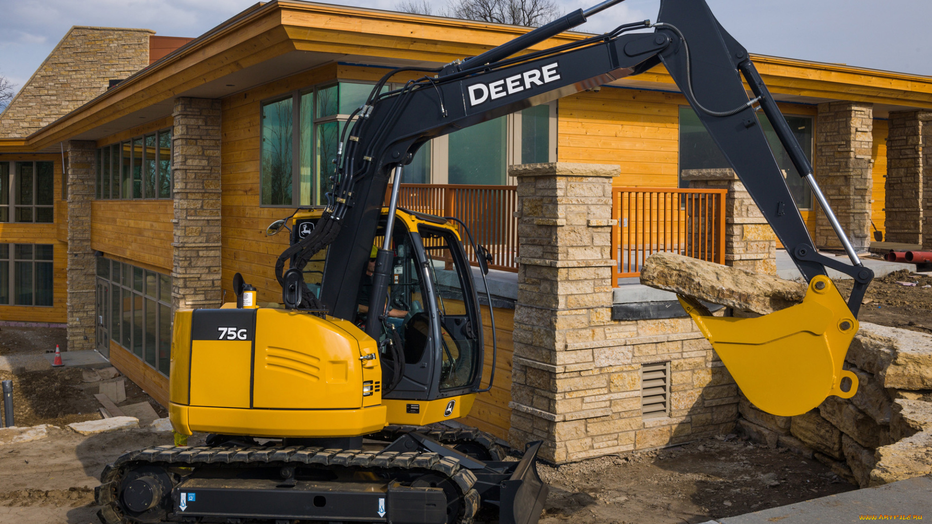 техника, экскаваторы, john, deere