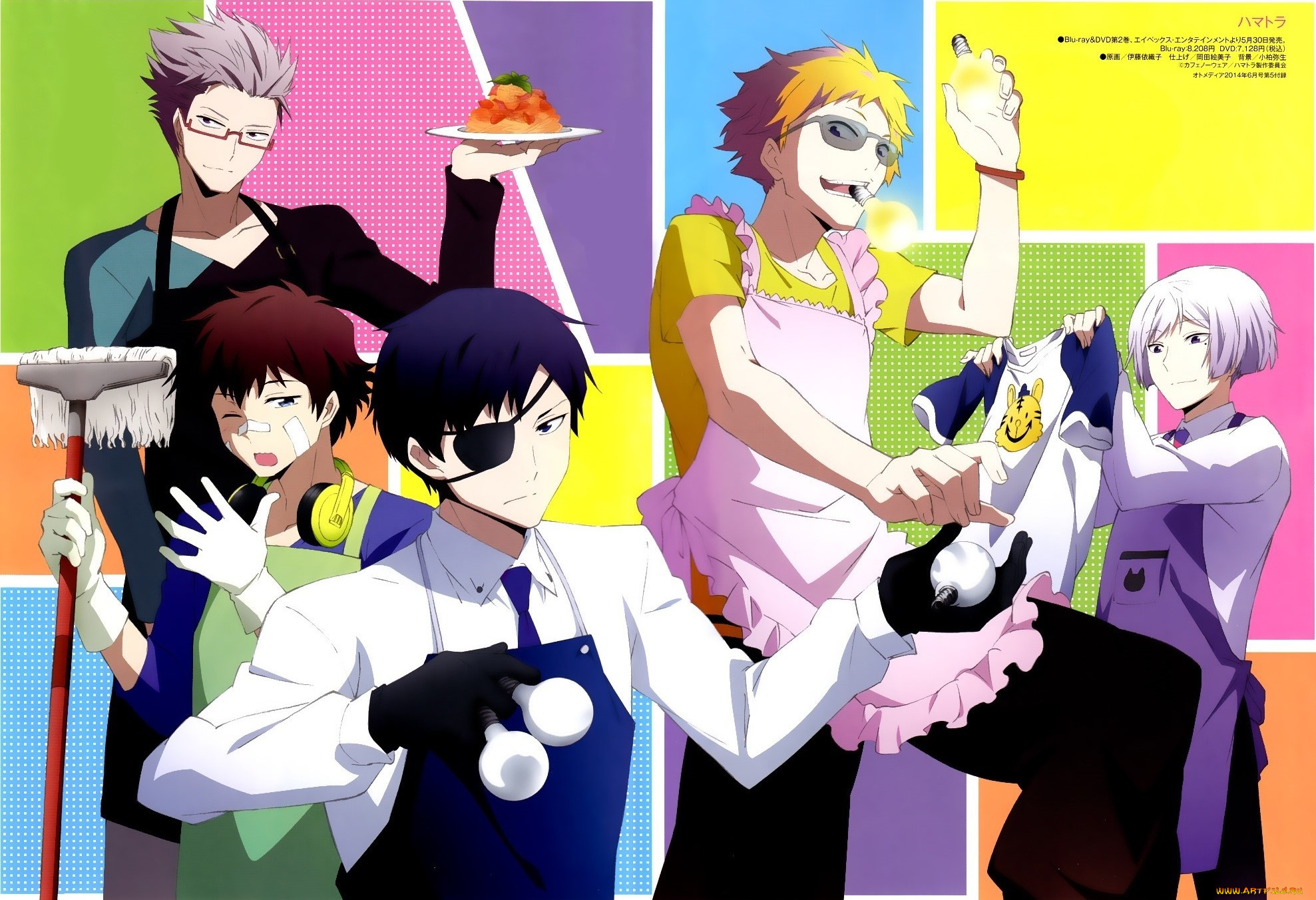 hamatora, аниме, фон, взгляд, парни