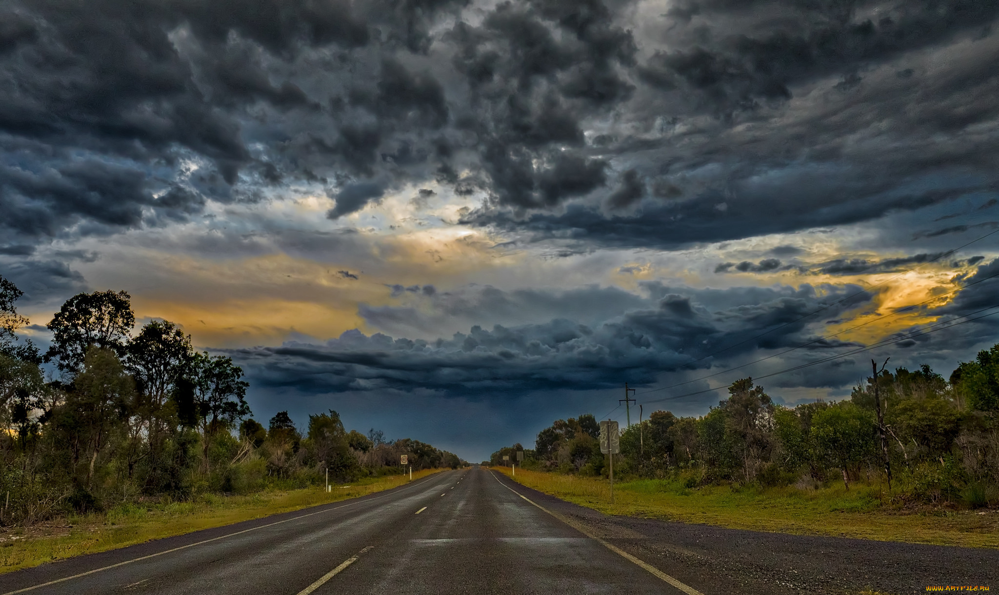 природа, дороги, тракт