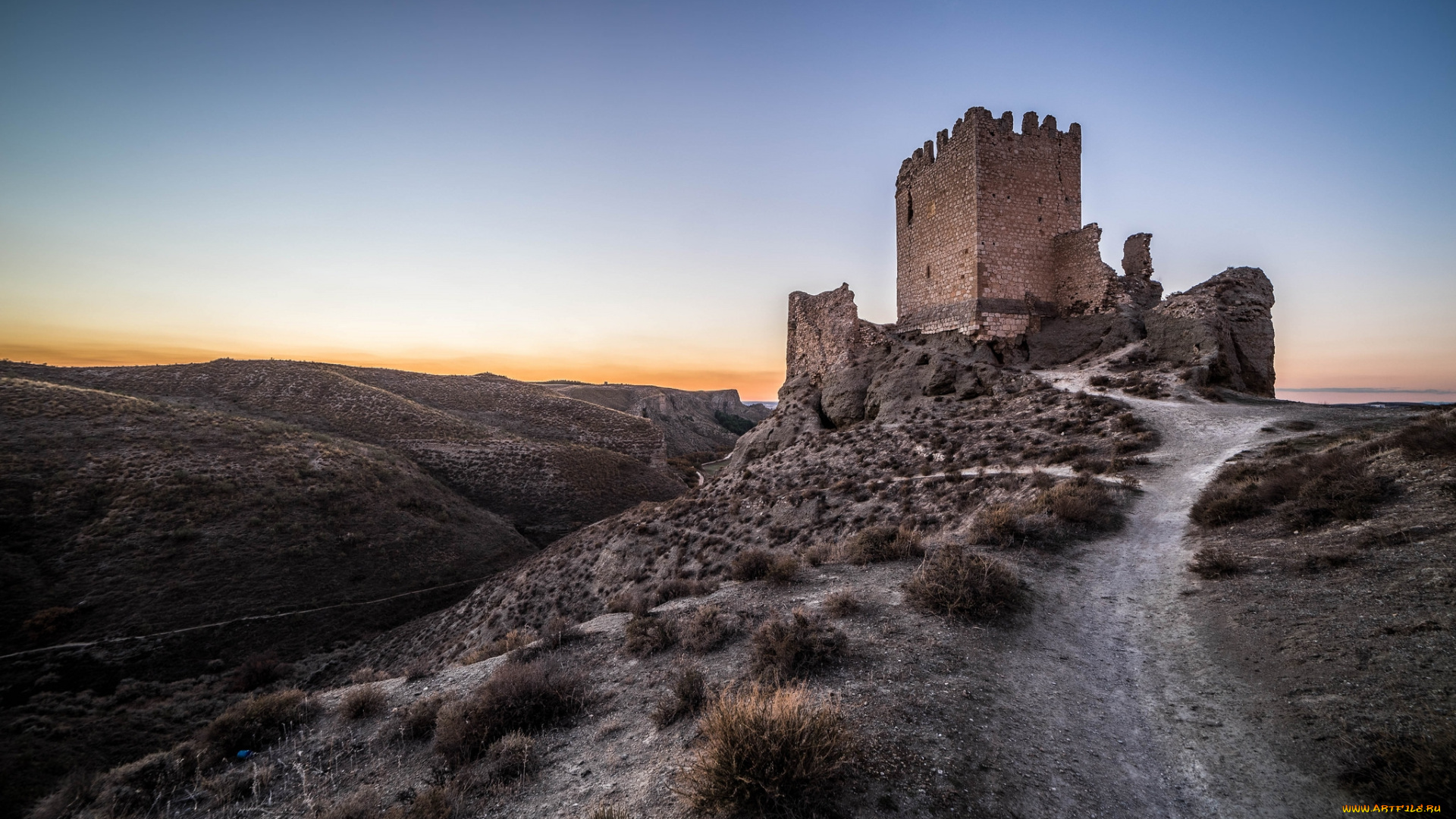 castillo, de, oreja, города, замки, испании, замок, фортпост