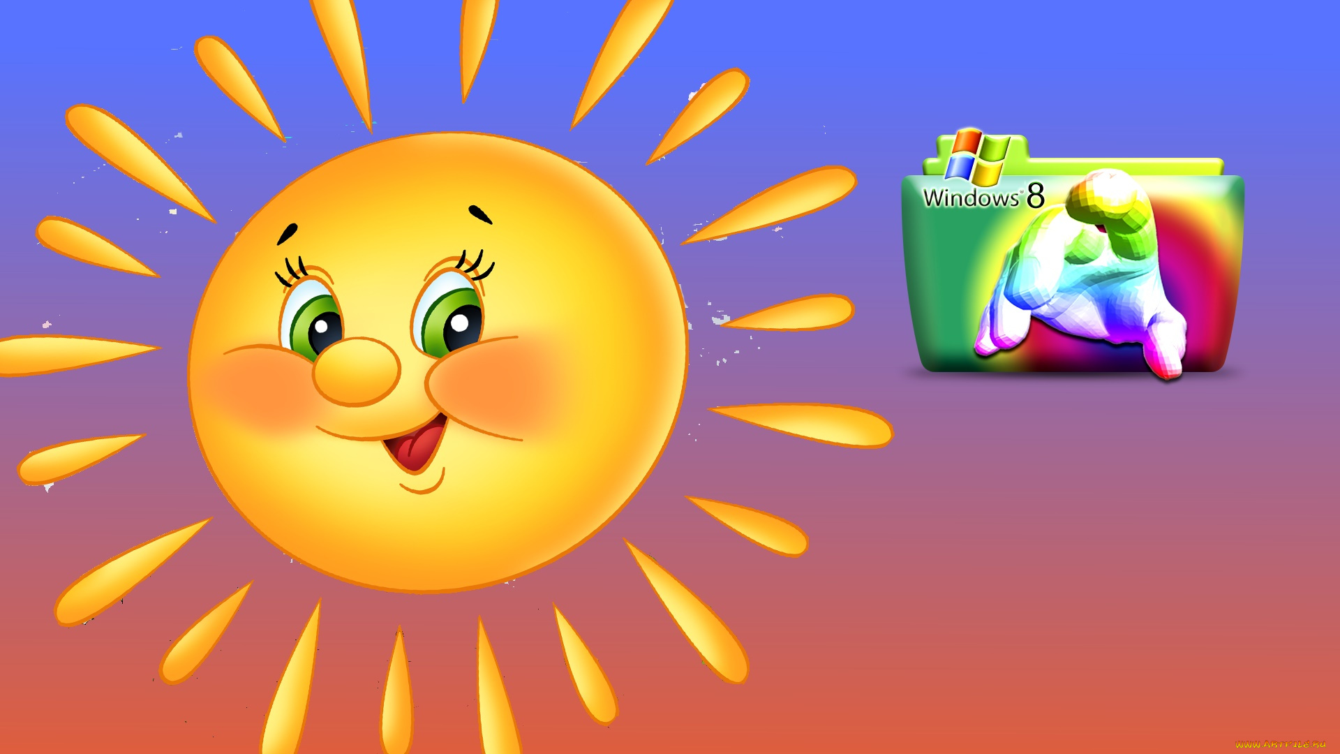 компьютеры, windows, 8, фон, логотип