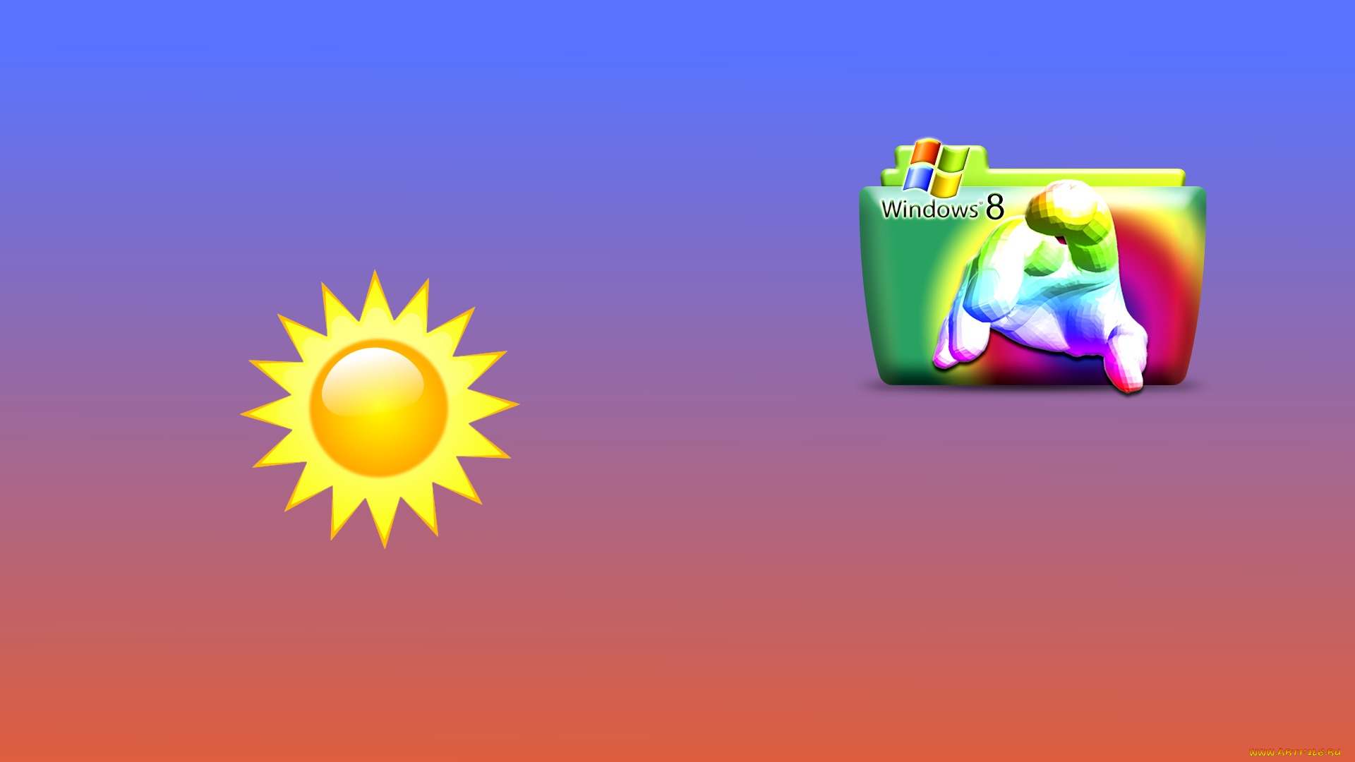 компьютеры, windows, 8, фон, логотип