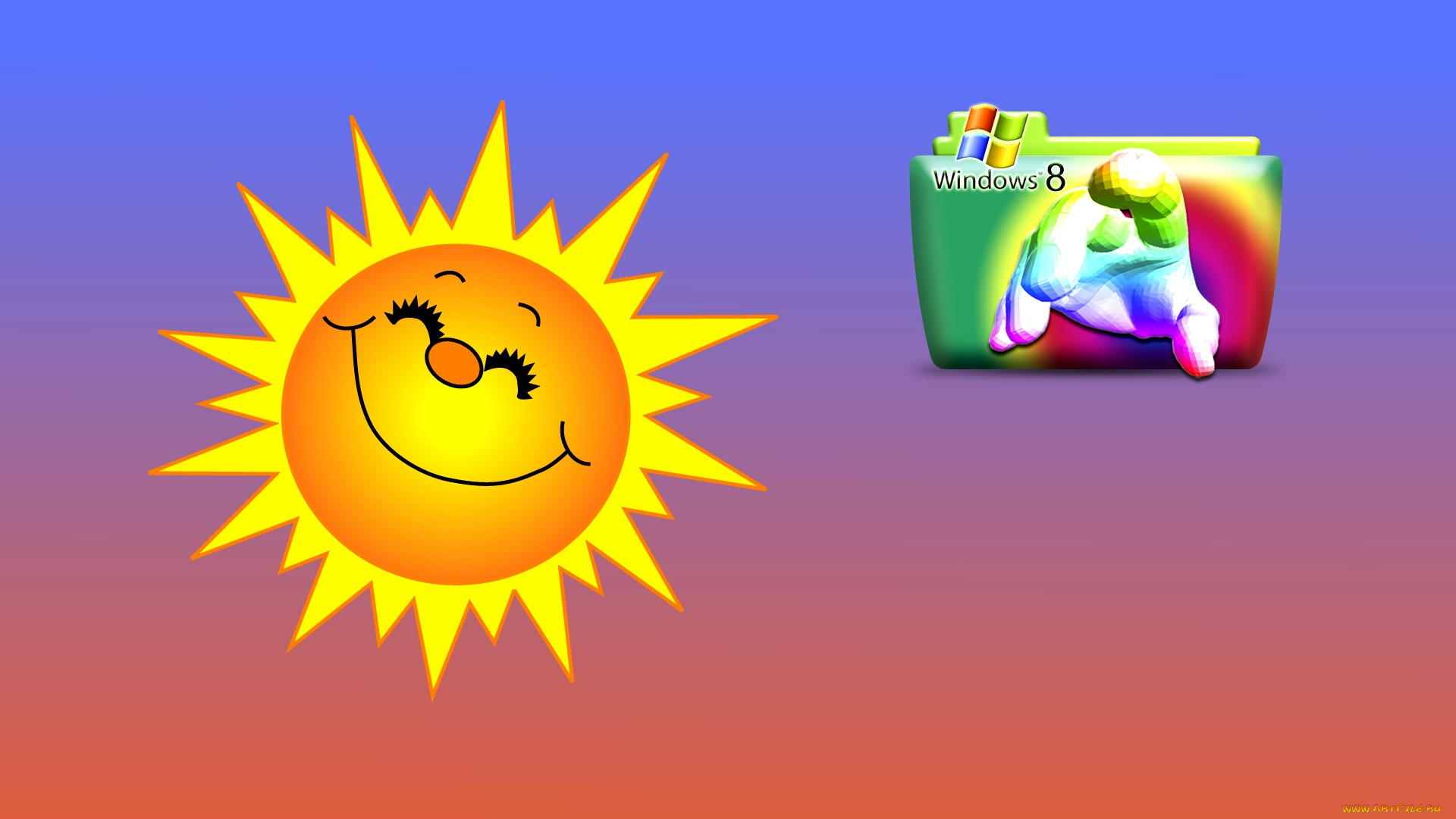 компьютеры, windows, 8, фон, логотип