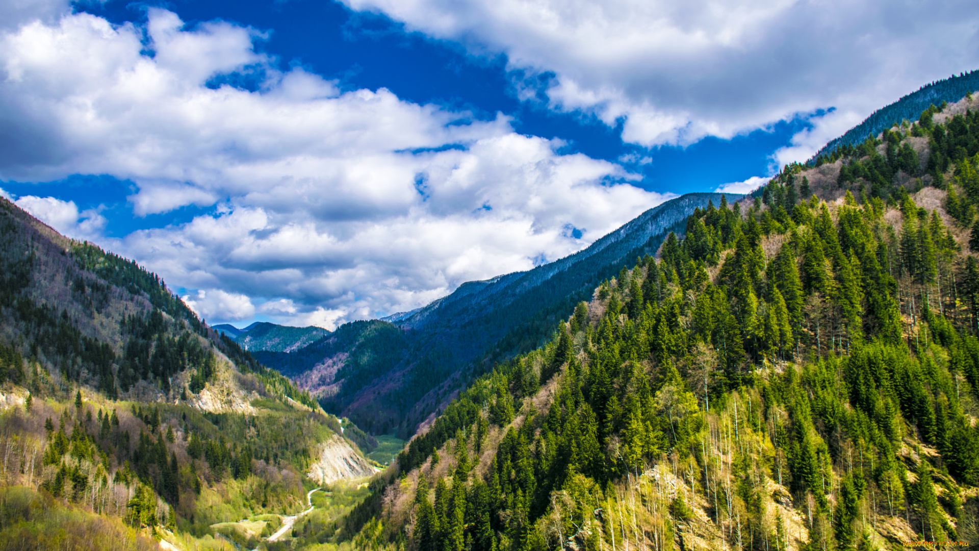 природа, горы, простор