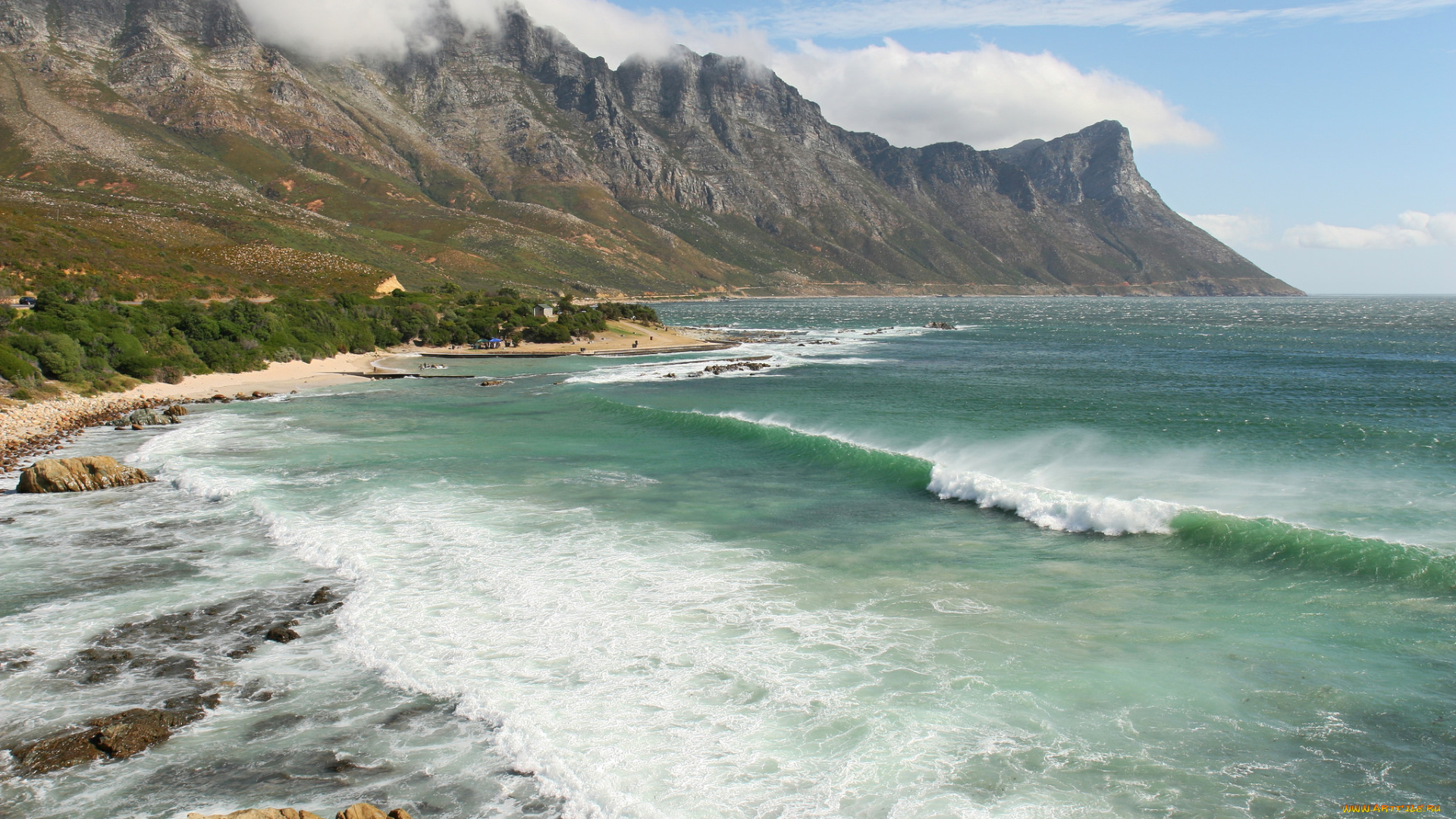 природа, побережье, простор