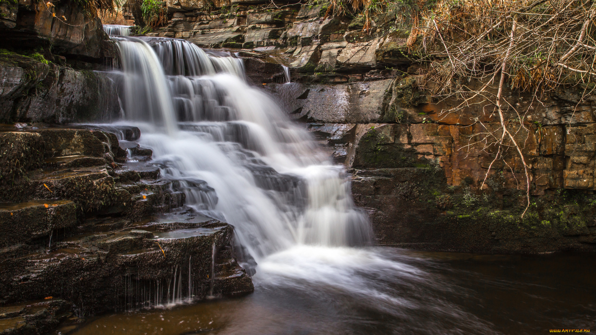 природа, водопады, простор