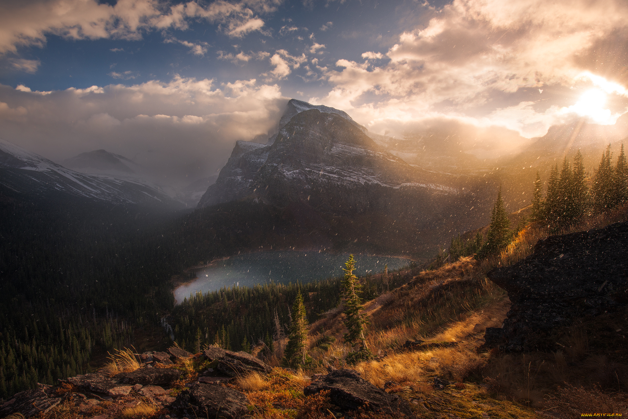 природа, восходы, закаты, простор