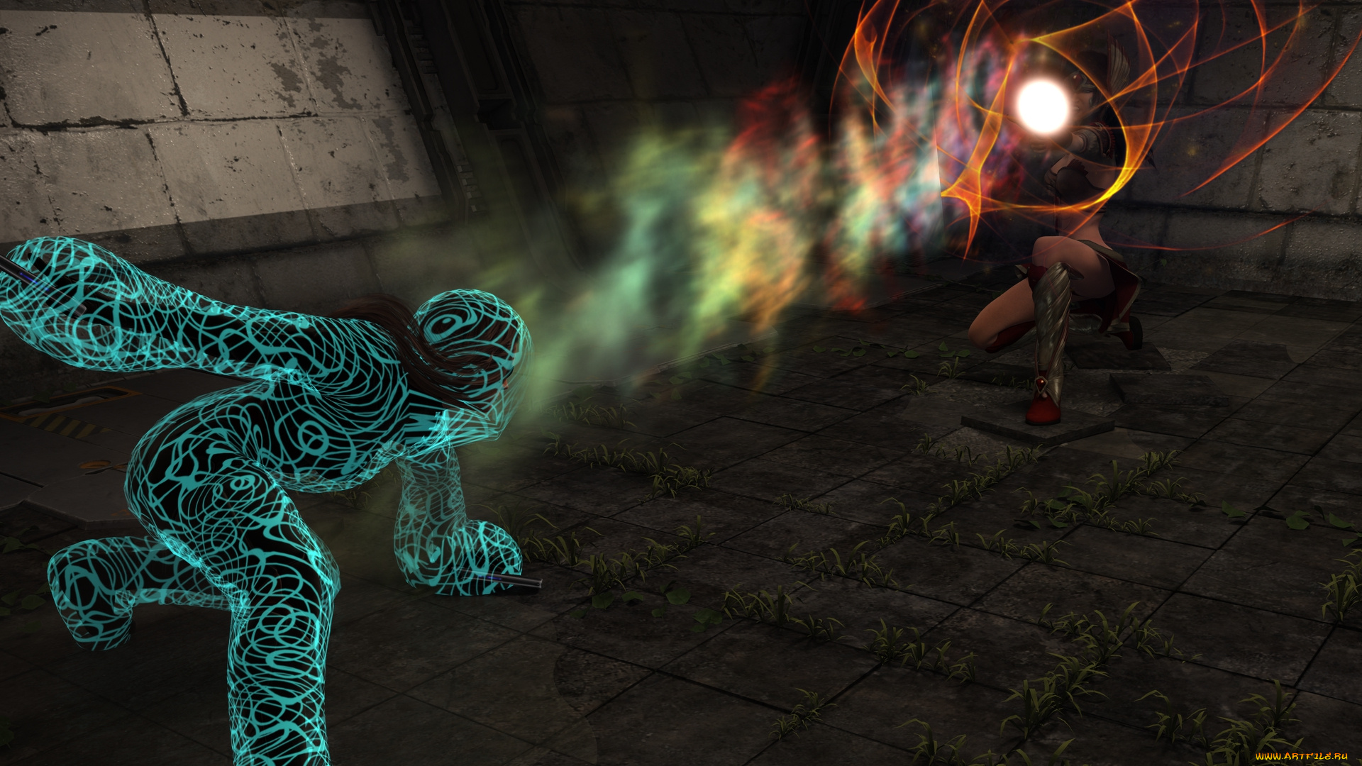 3д, графика, фантазия, , fantasy, фон, взгляд, девушка