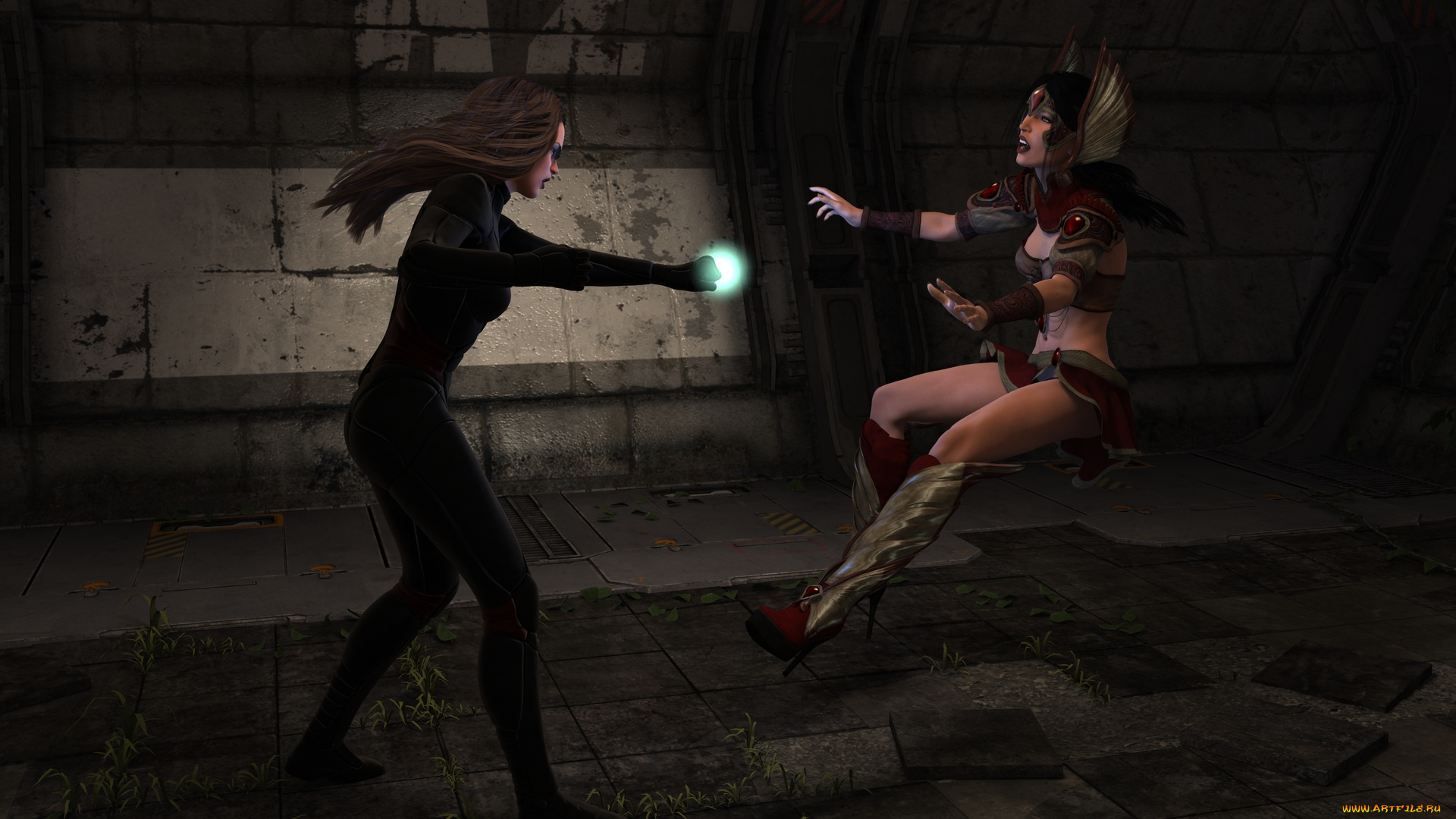 3д, графика, фантазия, , fantasy, фон, взгляд, девушка