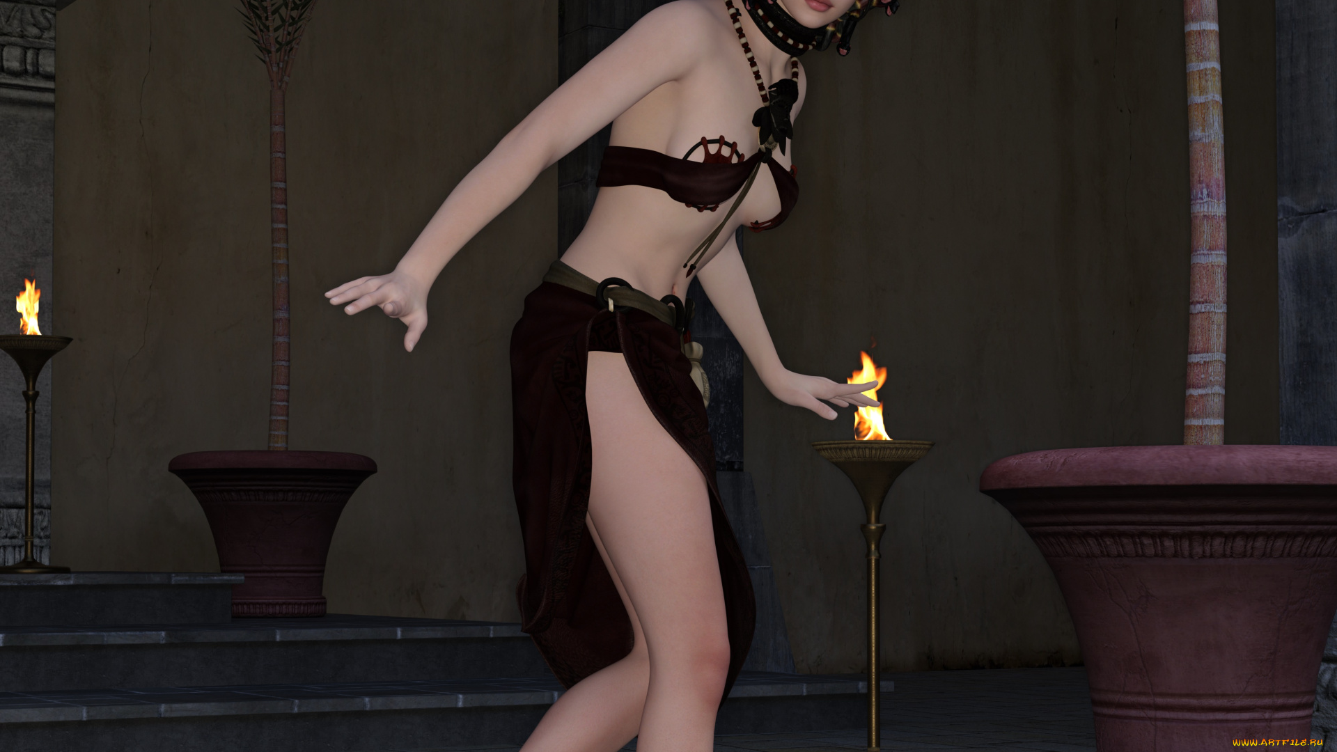 3д, графика, фантазия, , fantasy, взгляд, девушка, фон