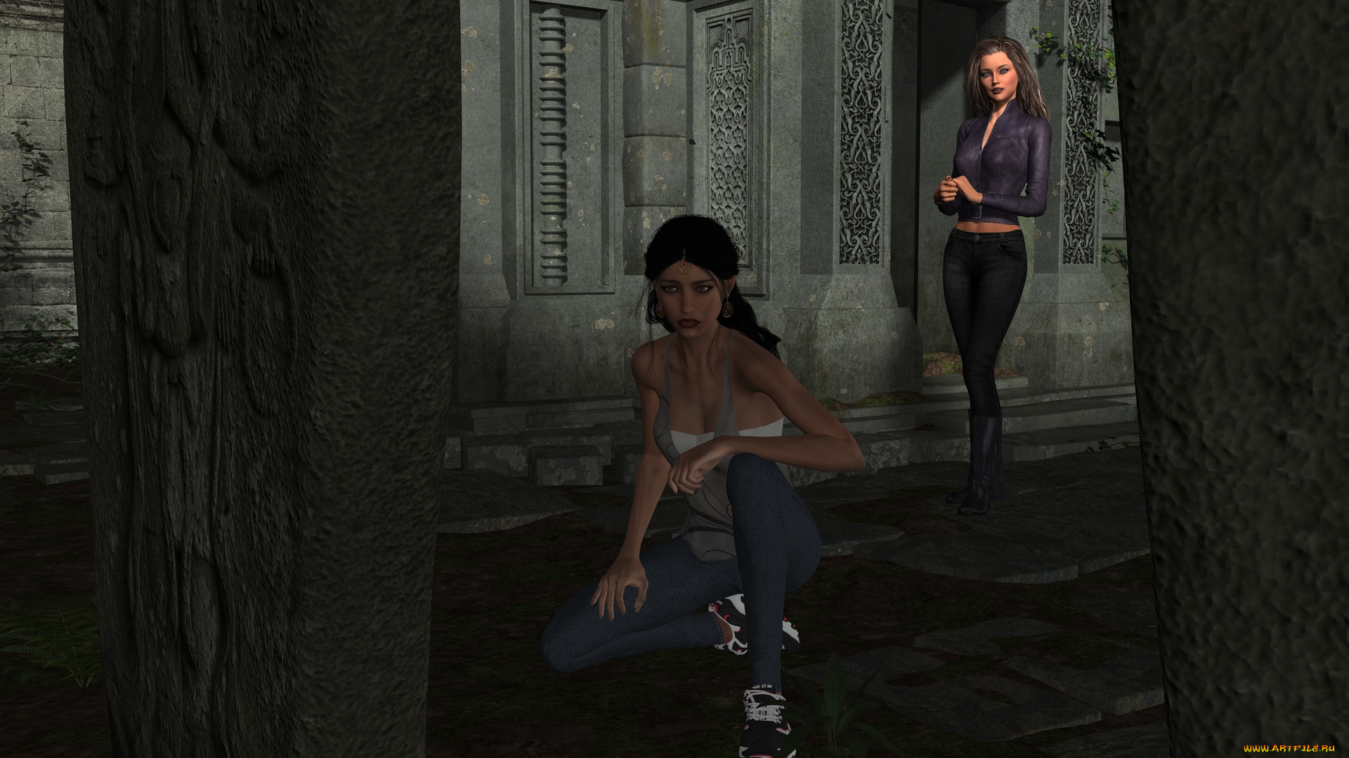 3д, графика, люди, , people, фон, взгляд, девушка