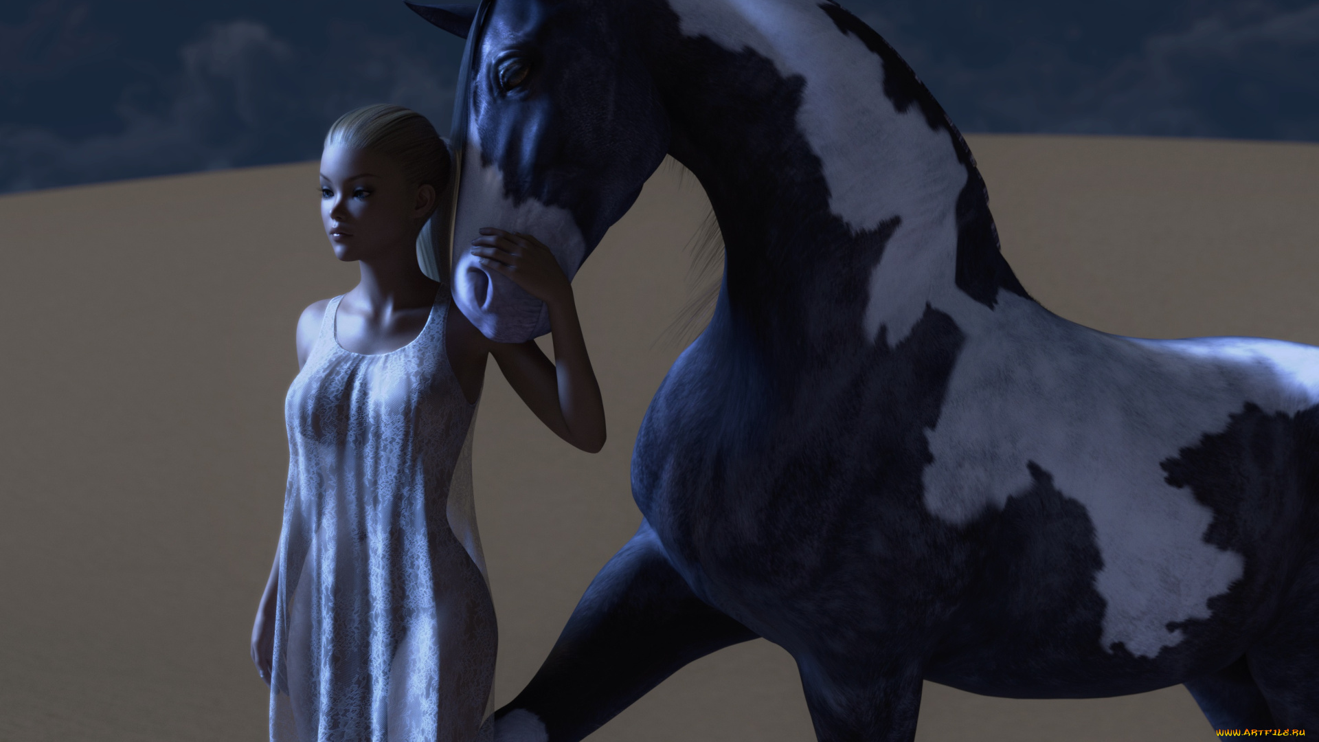 3д, графика, люди, и, животные, , people, and, animals, фон, взгляд, девушка