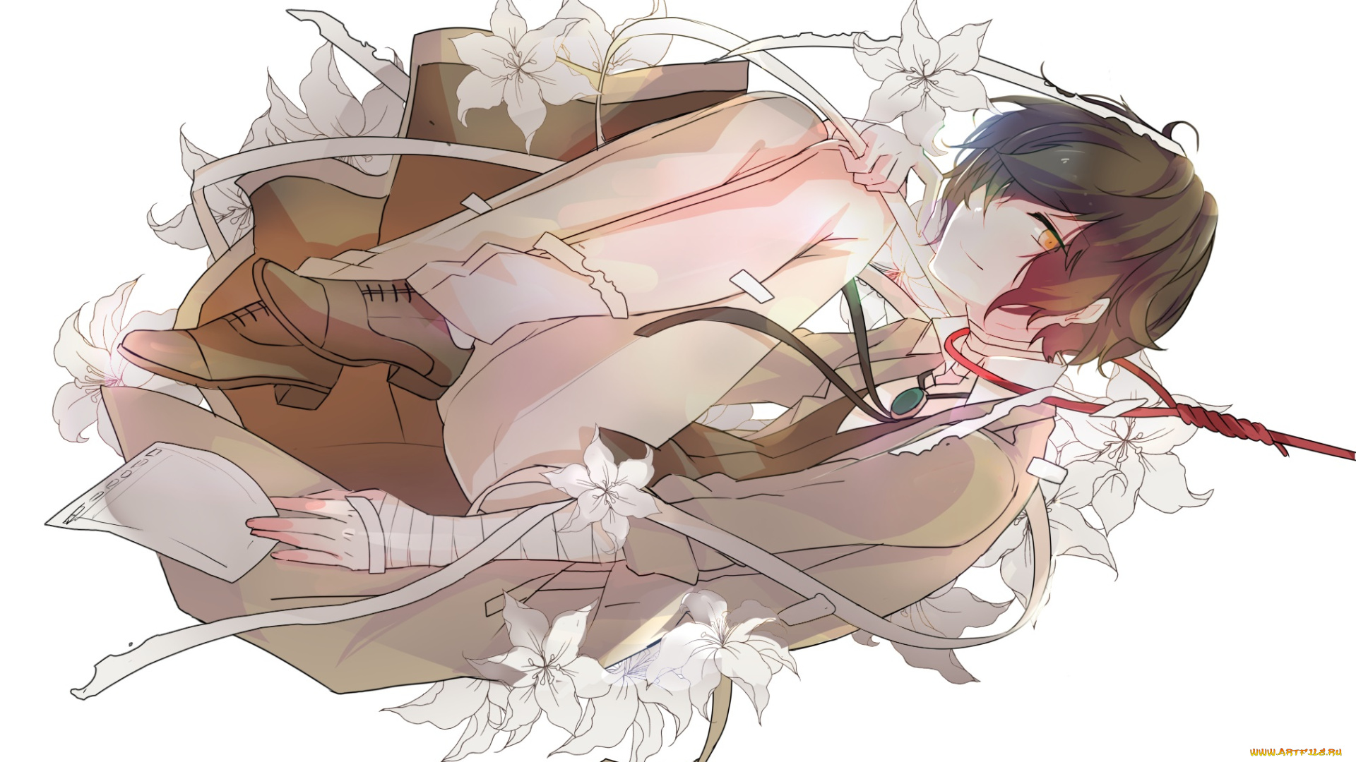 аниме, bungou, stray, dogs, бродячие, псы, литературные, гении