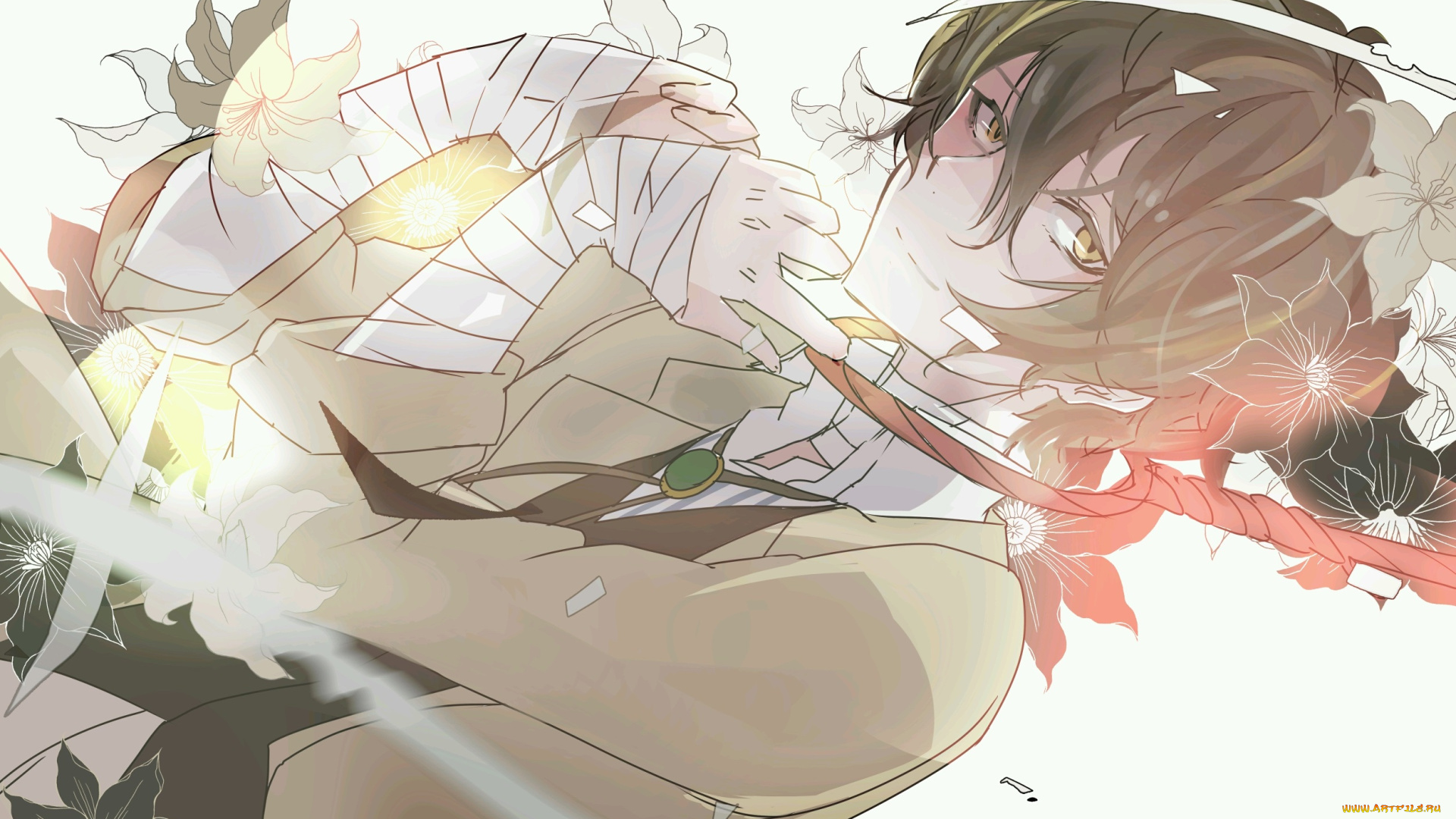 аниме, bungou, stray, dogs, бродячие, псы, литературные, гении