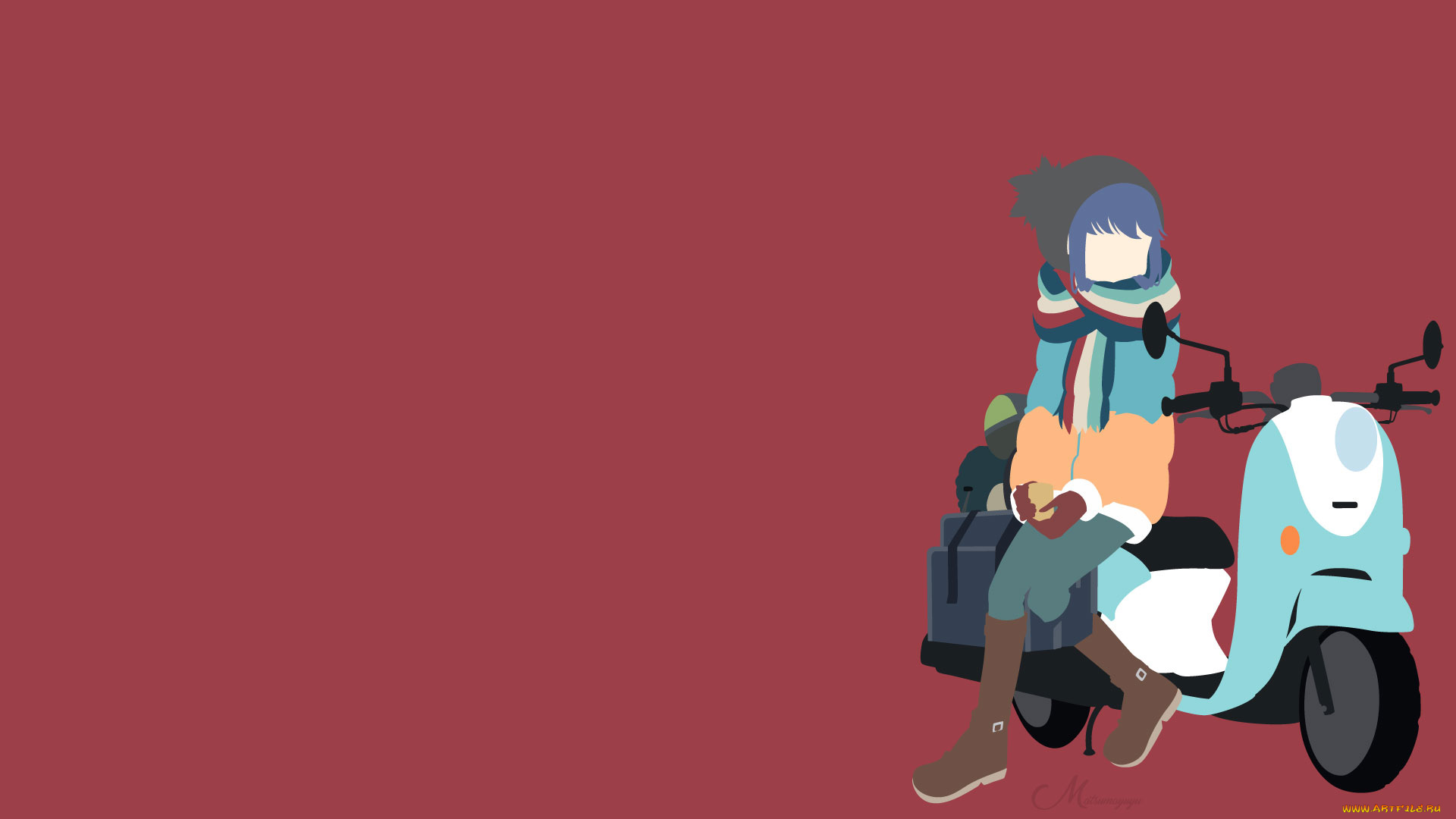 аниме, laid-back, camp, laid-back, camp