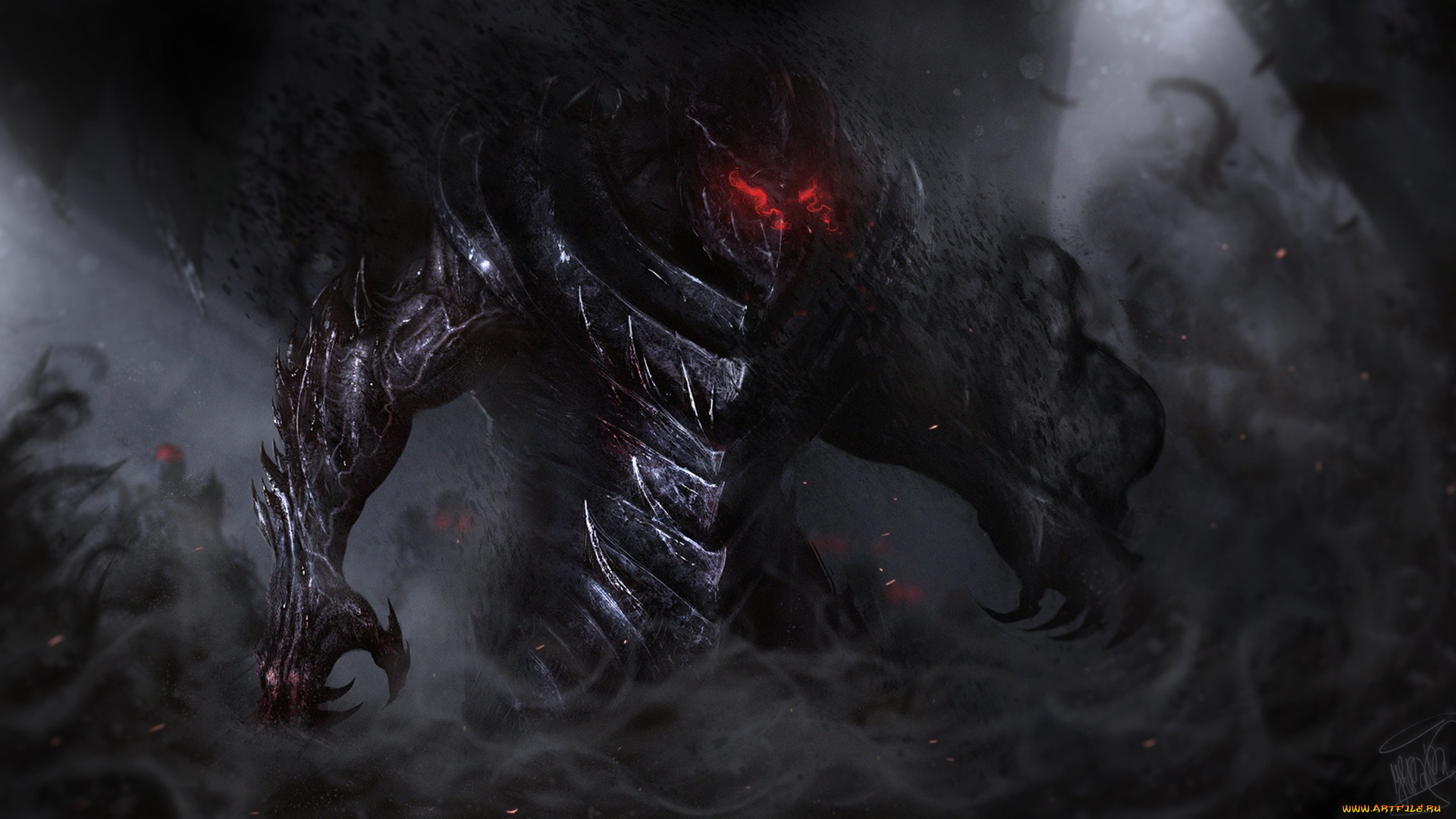 фэнтези, нежить, монстр, демон, тьма, арт, art, фантастика, illustration, concept, demon, characters, vladyslav, kutuzov