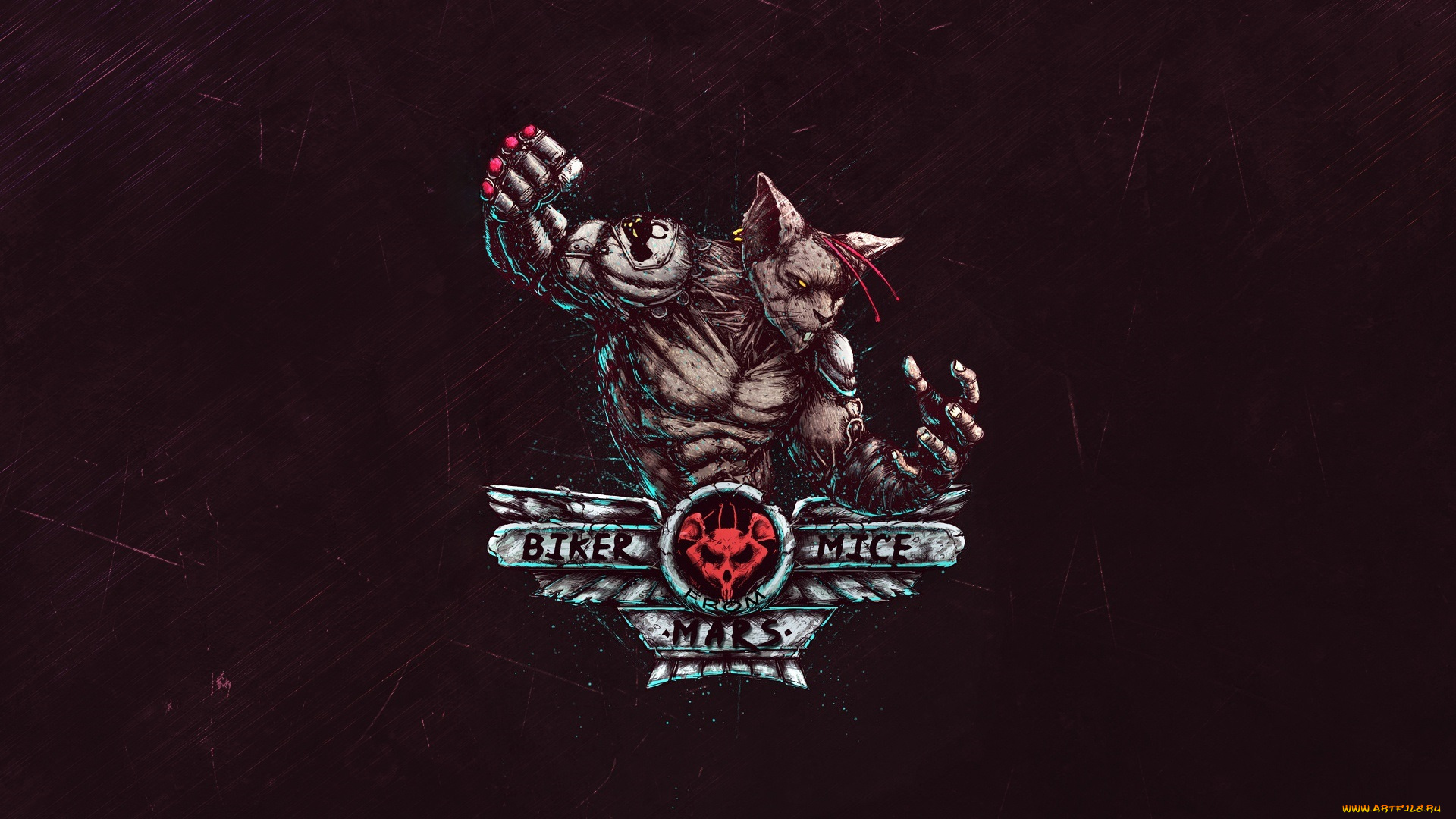 рисованное, минимализм, модо, bogdan, timchenko, modo, by, мыши-байкеры, с, марса, biker, mice, from, mars, фан, арт, helix