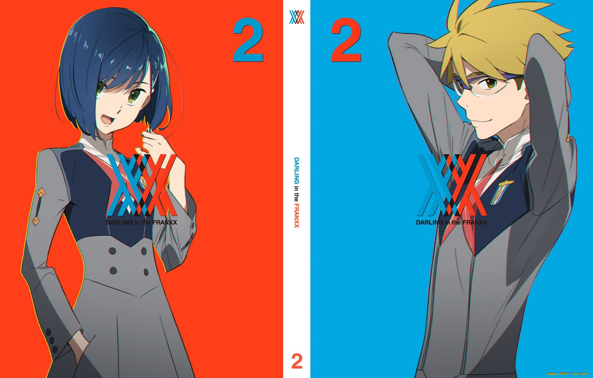 аниме, darling, in, the, frankxx, милый, во, франксе