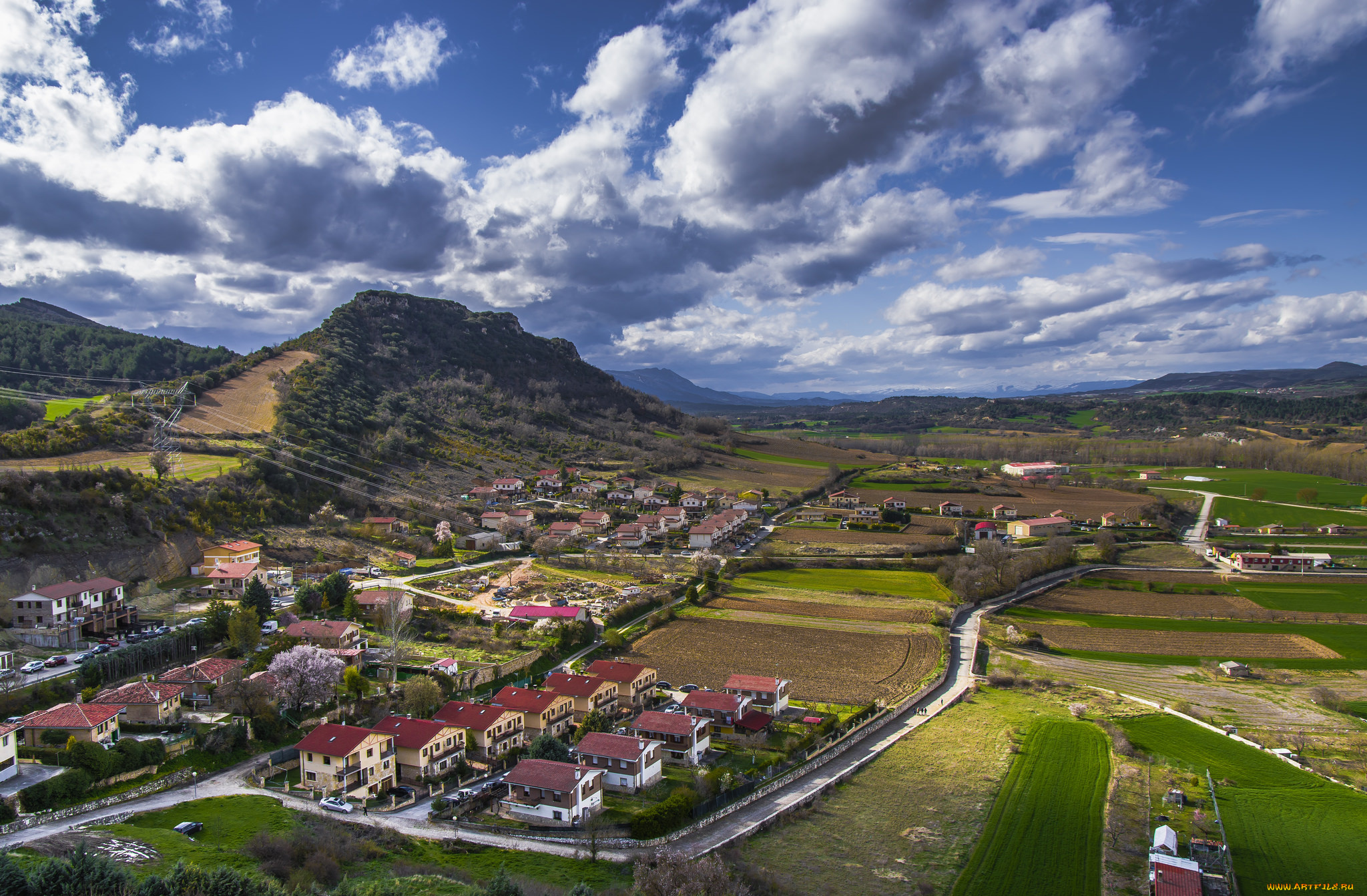 города, -, панорамы, простор