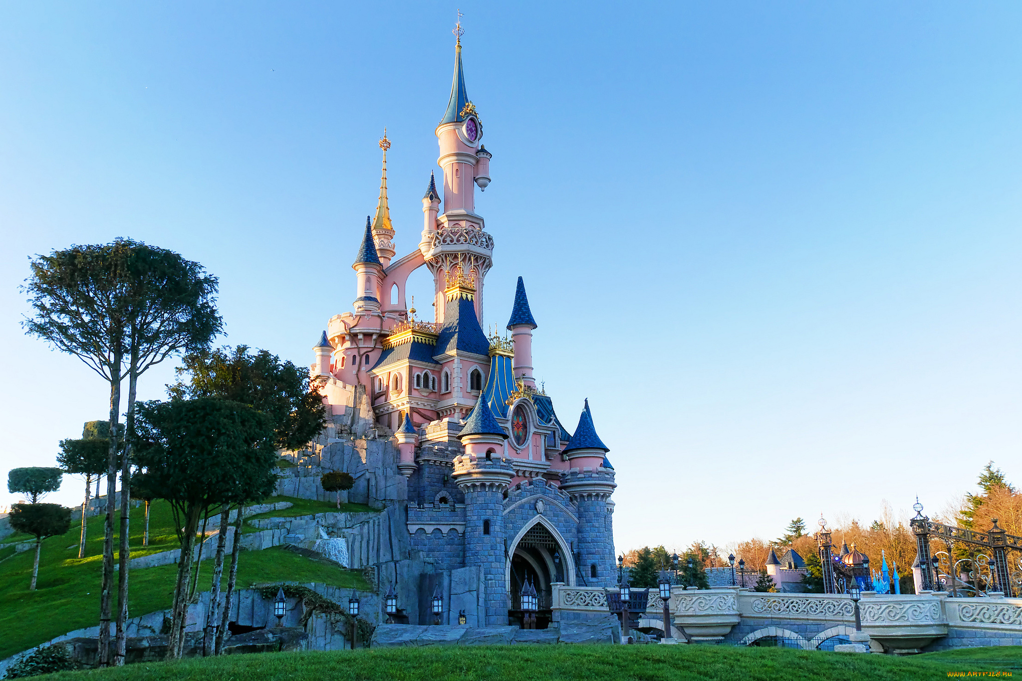 города, диснейленд, простор