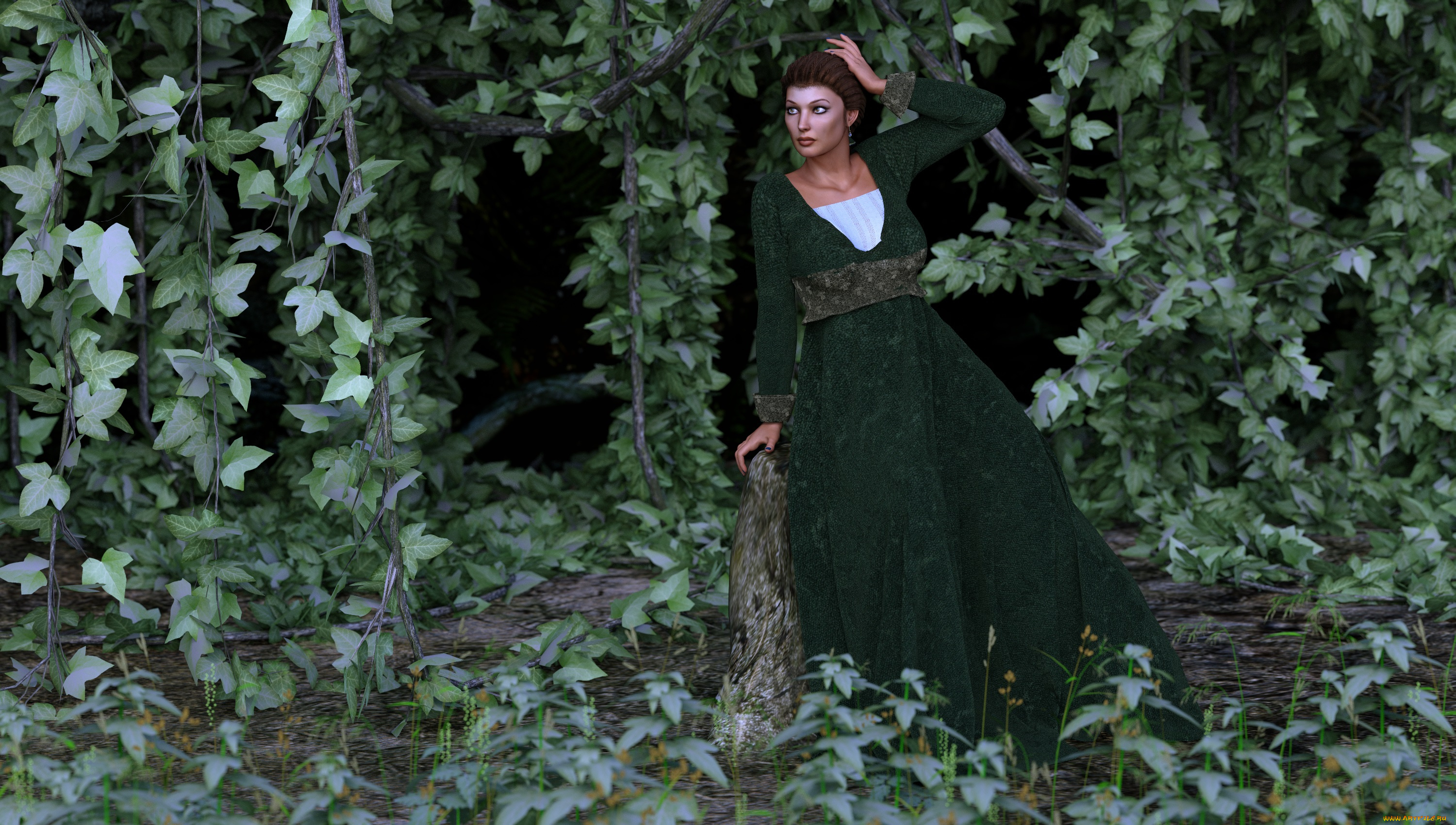 3д, графика, люди, , people, взгляд, девушка, фон