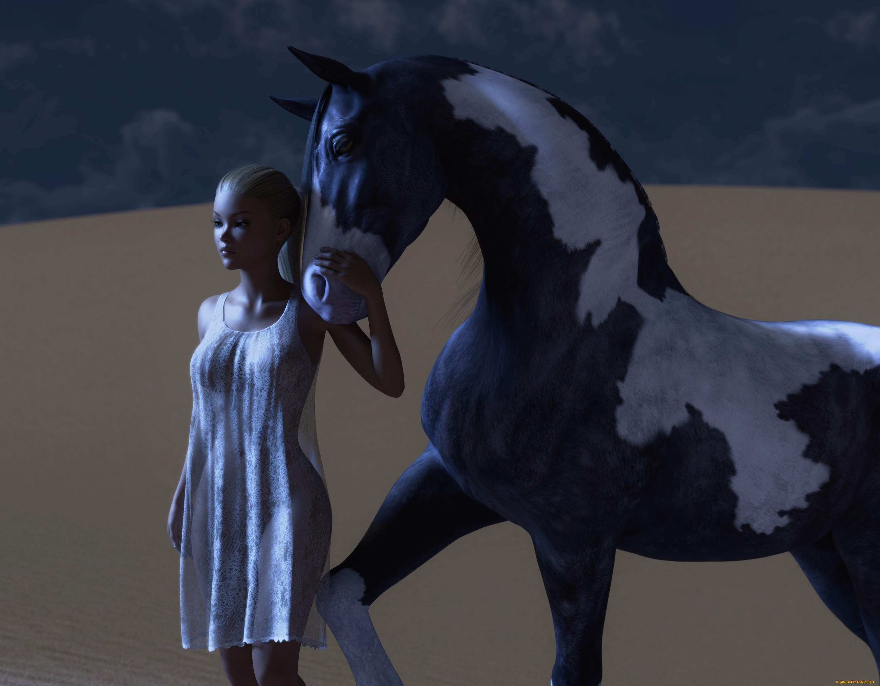 3д, графика, люди, и, животные, , people, and, animals, фон, взгляд, девушка