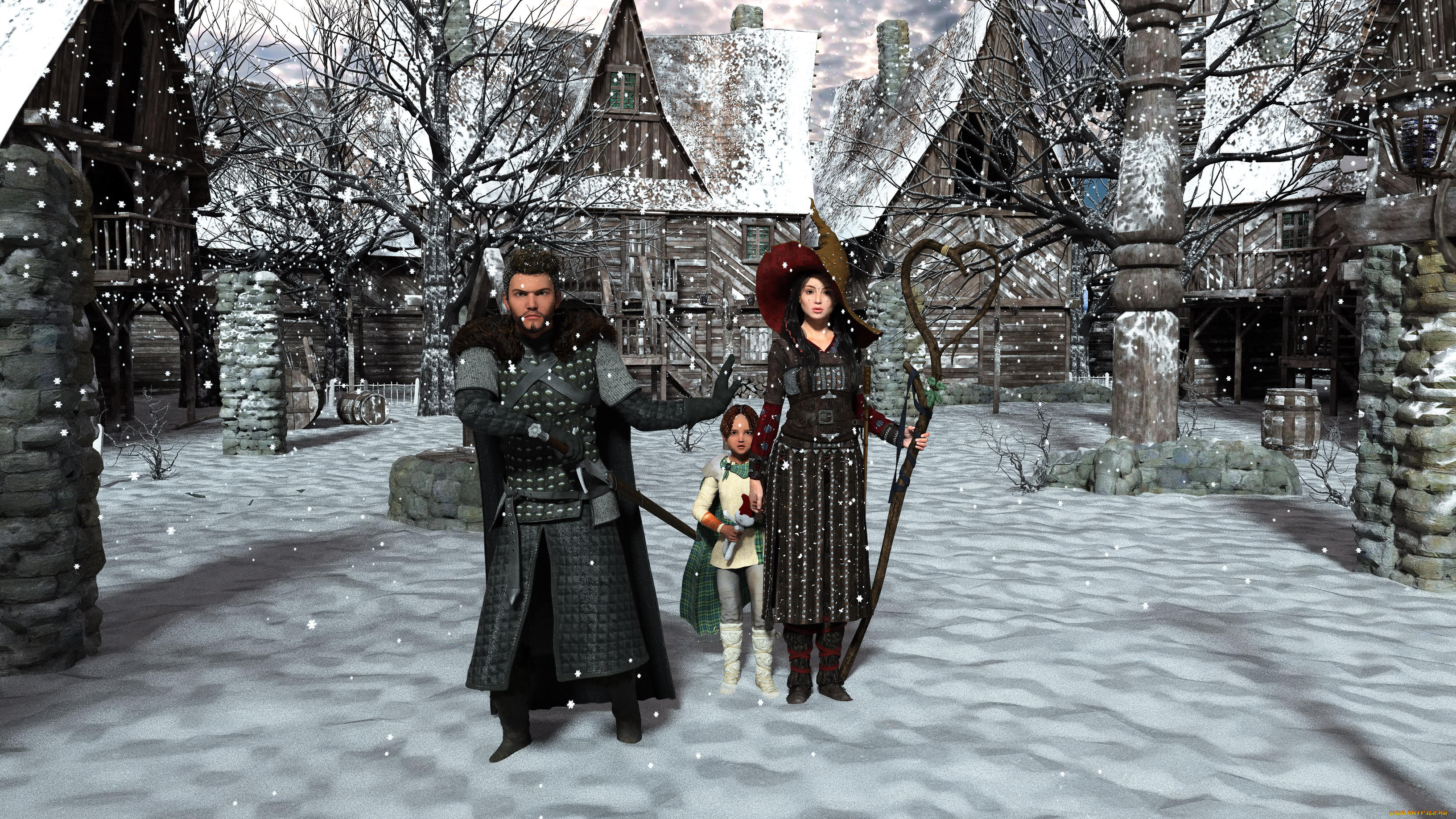 3д, графика, люди, , people, девушка, взгляд, фон