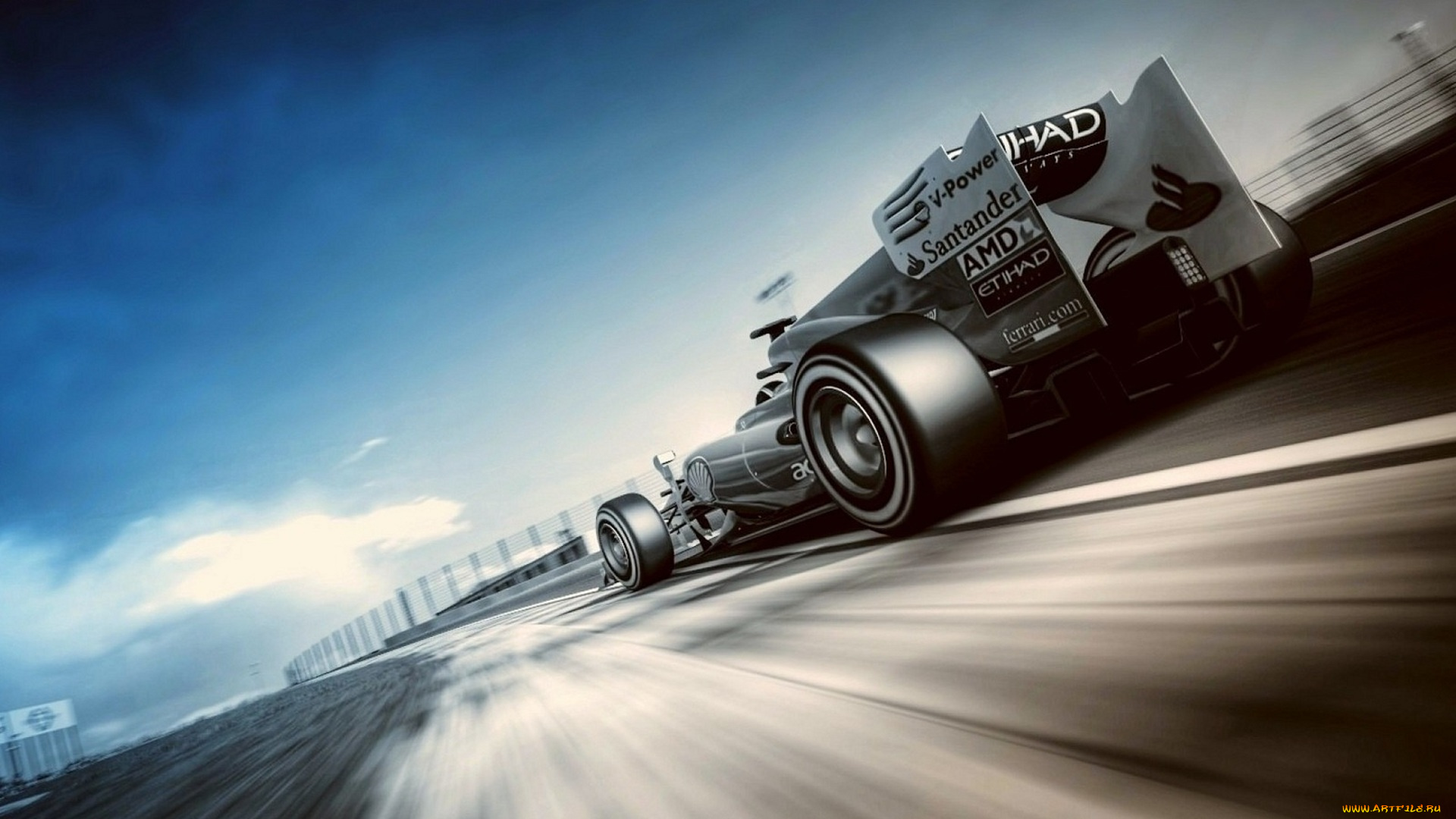 спорт, формула, 1, болид, трасса, скорость