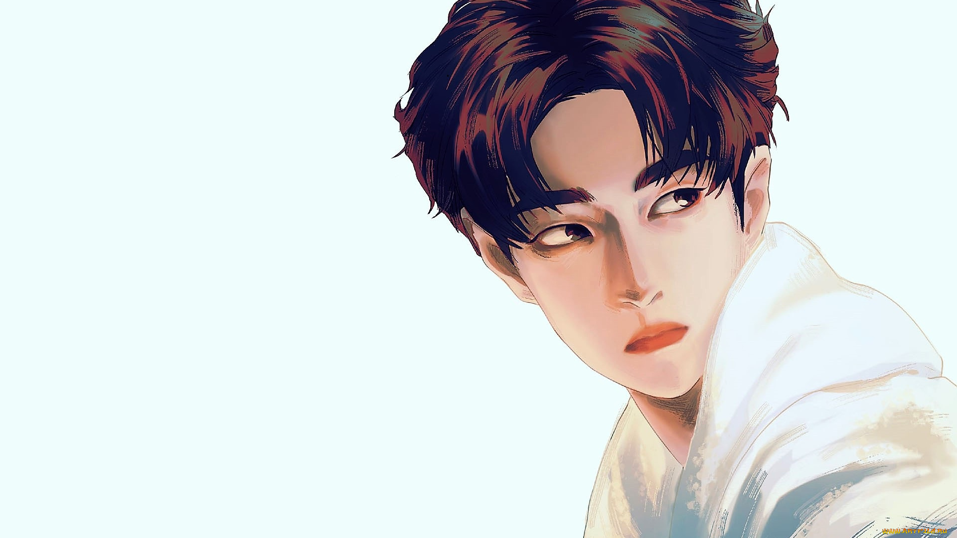 рисованное, люди, ван, ибо, лицо