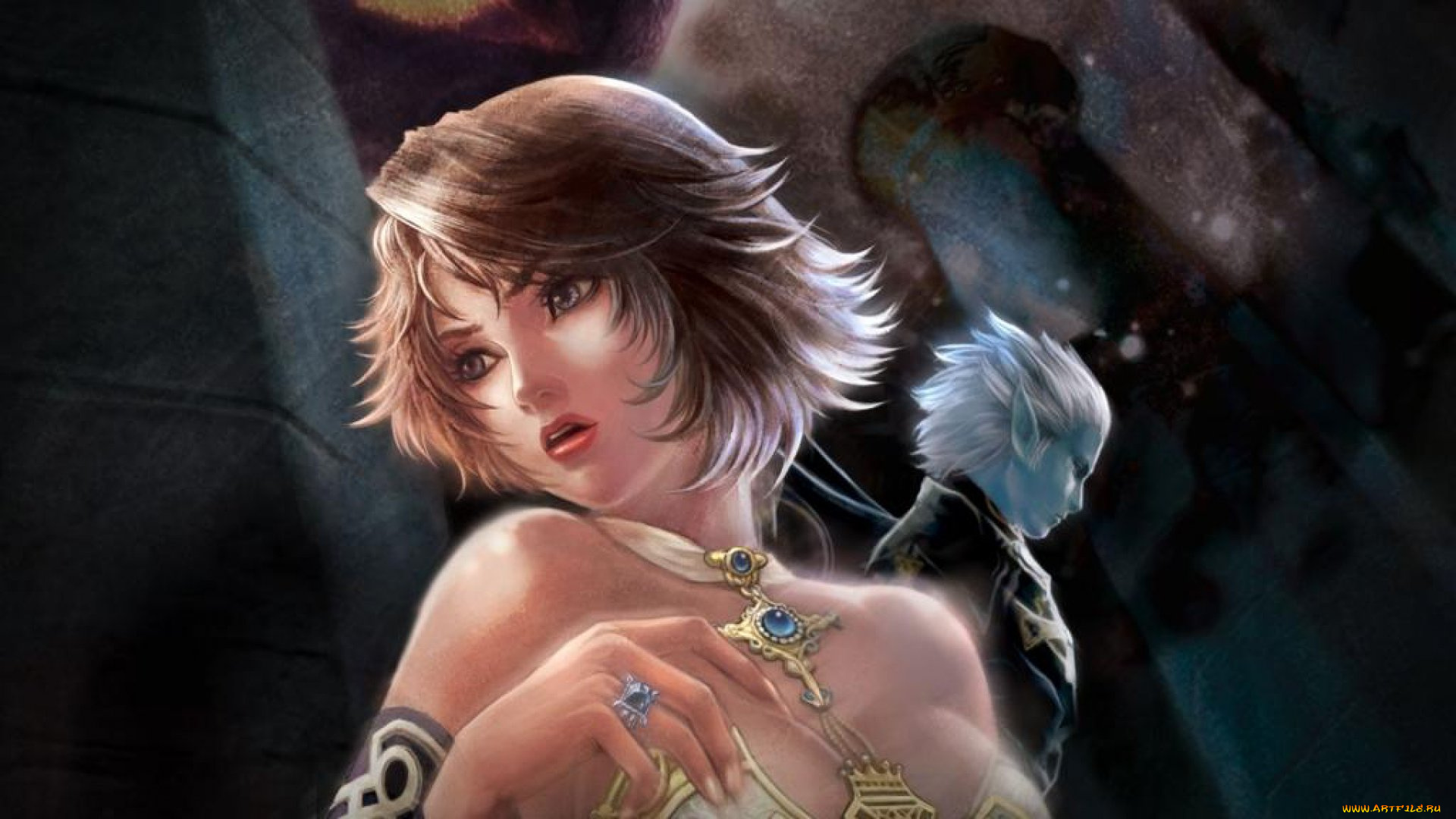 видео, игры, lineage, ii, , the, chaotic, chronicle, девушка, украшения, эльф