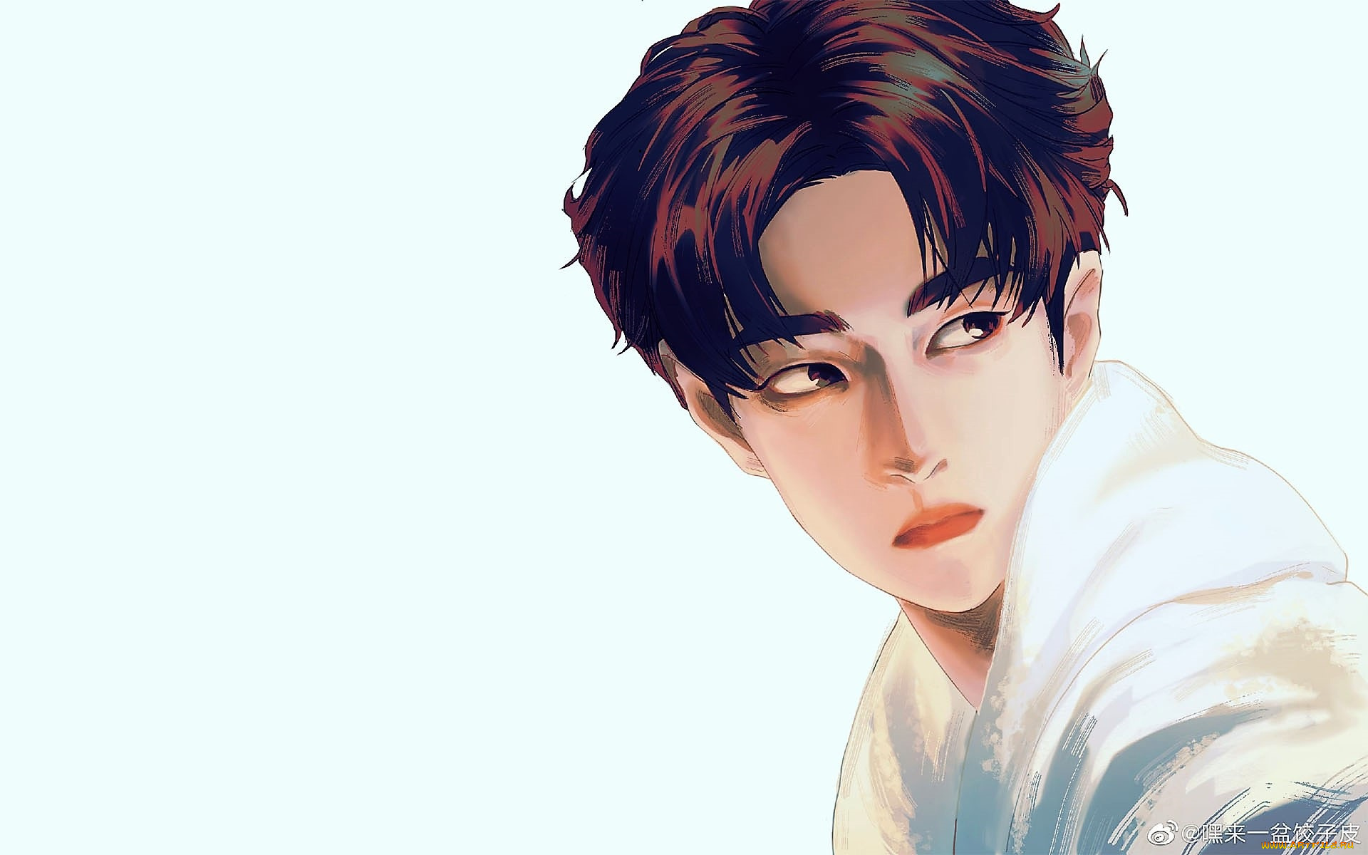 рисованное, люди, ван, ибо, лицо