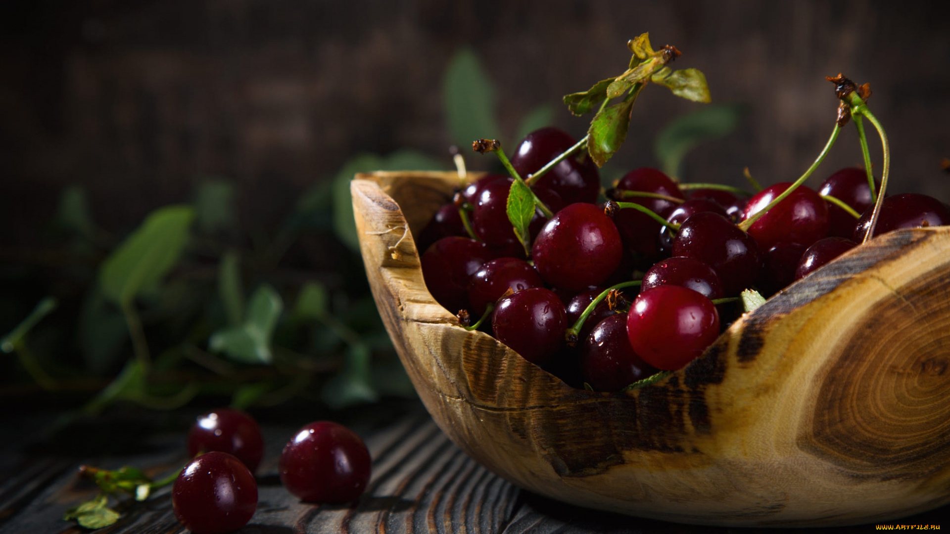 еда, вишня, , черешня, вода, вишни, капли