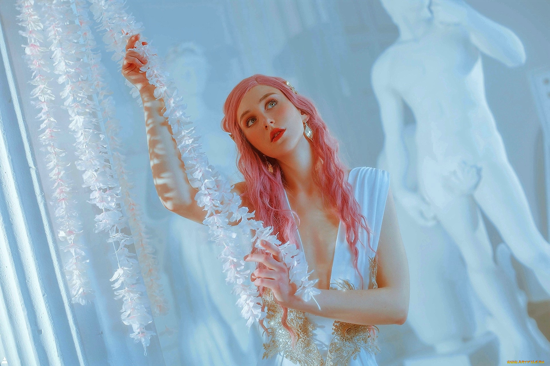 девушки, арина, алексеева, , princess, riliane, костюм, образ, статуя